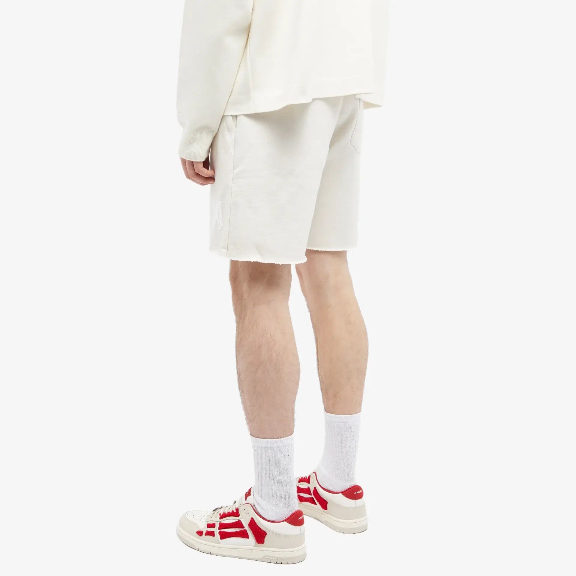 Amiri o1mle0925 MA Logo Short in Alabaster White Size US 32 / EU 48 - 2 Thumbnail