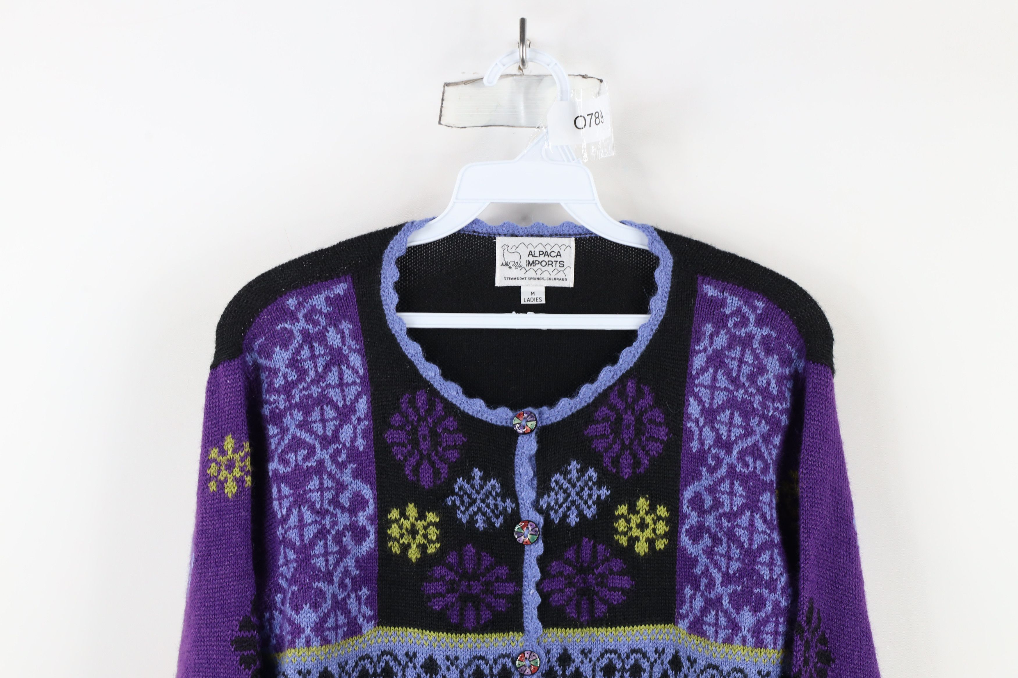 Vintage Vintage 90s Streetwear Alpaca Wool Blend Cardigan Sweater Size M / US 6-8 / IT 42-44 - 2 Thumbnail