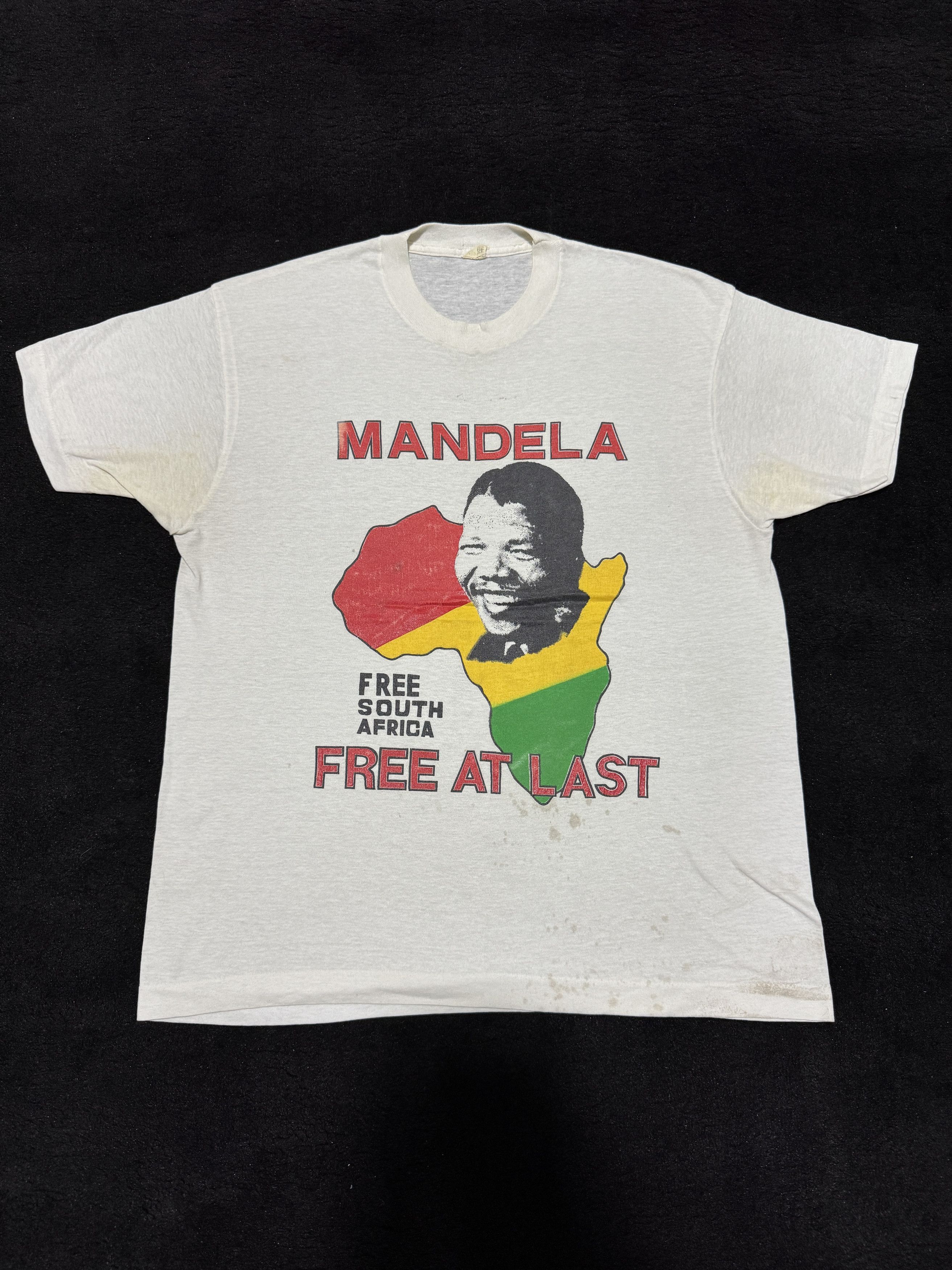 Vintage Vintage Nelson Mandela Malcolm X Black Lives Matters shirt Size US L / EU 52-54 / 3 - 1 Thumbnail