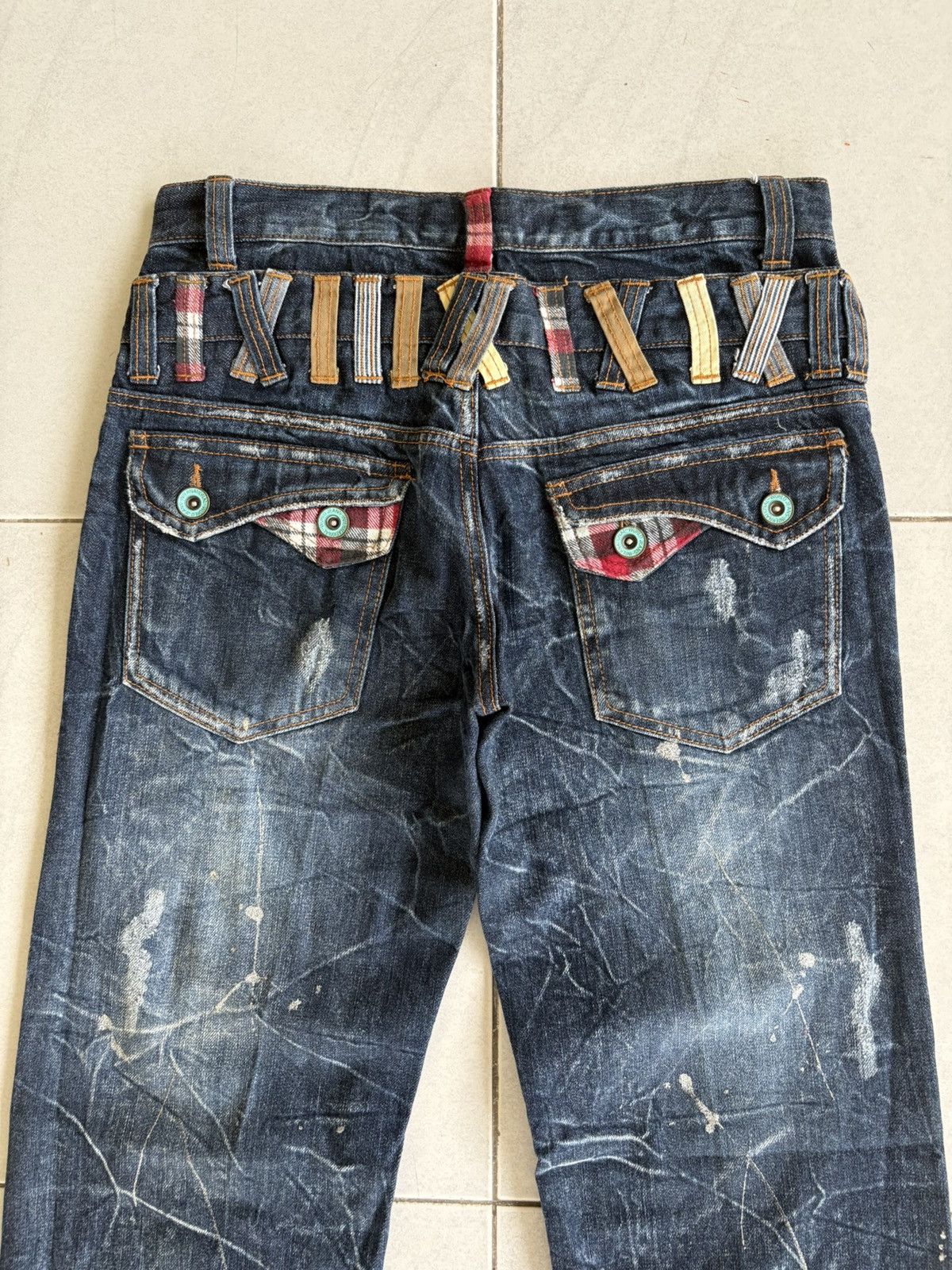 Japanese Brand Japanese International World Double Waist Jeans Size US 31 - 12 Thumbnail