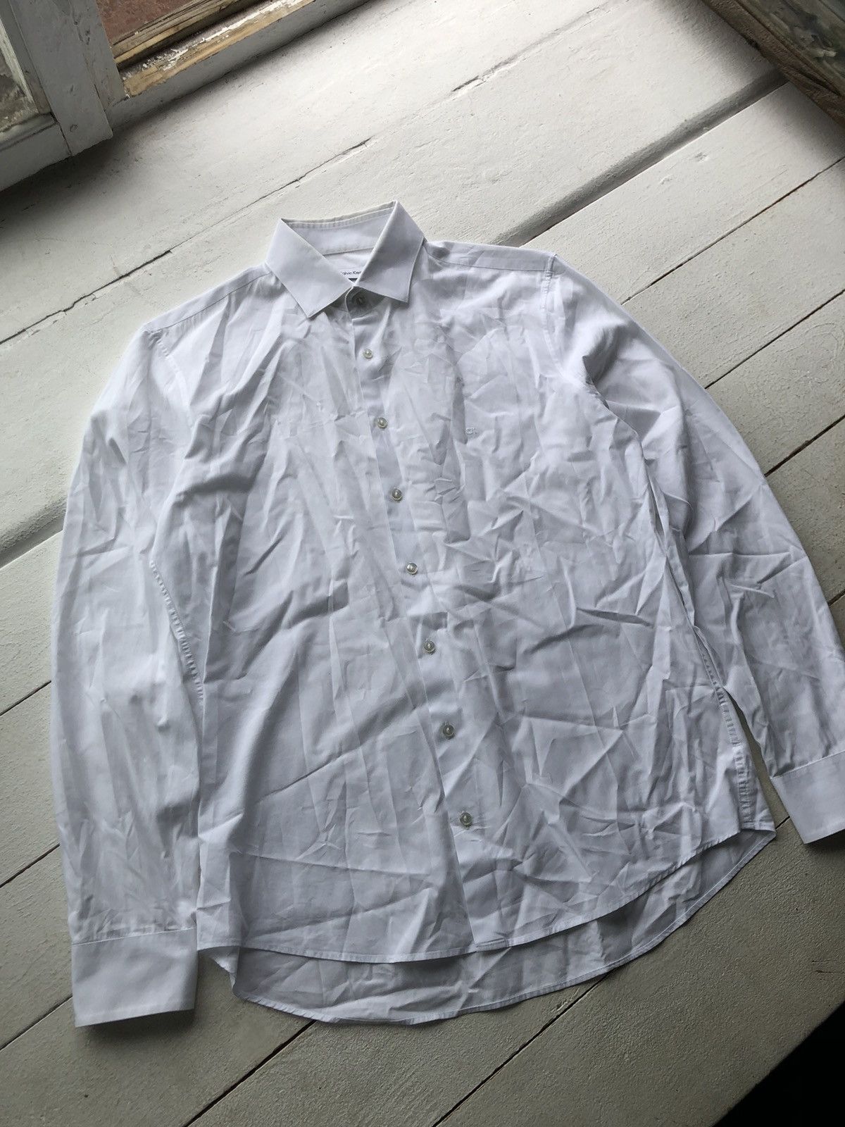 Calvin Klein ⚪️Calvin Klein Vintage Old Money White Shirt⚪️ Size US L / EU 52-54 / 3 - 1 Thumbnail