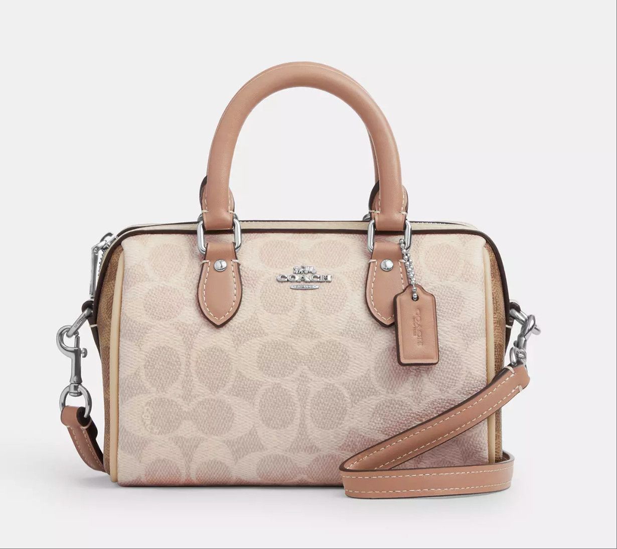 Coach Mini Rowan Crossbody Bag In Blocked Signature Canvas CW330 Size ONE SIZE - 8 Thumbnail