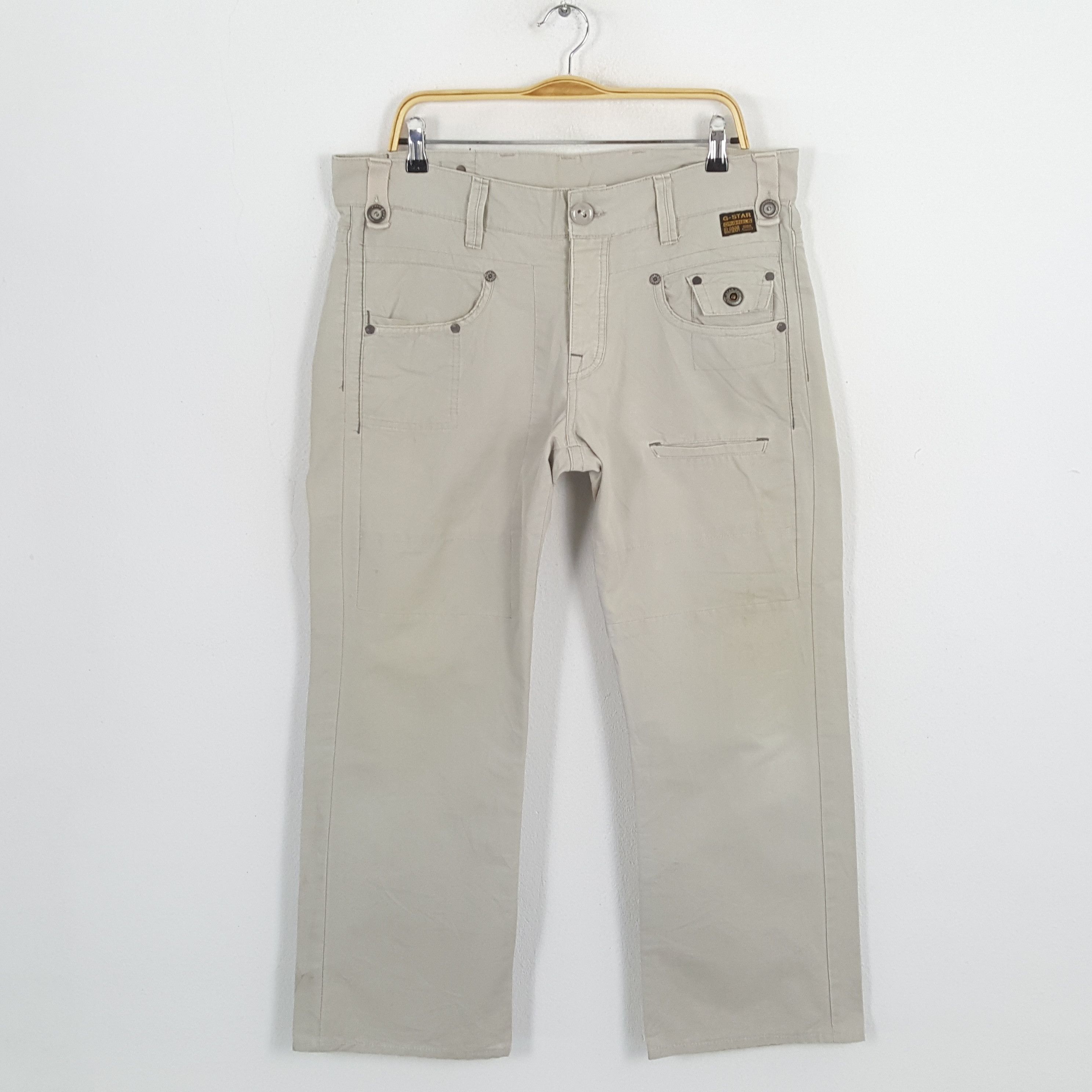 G-Star × Vintage Vintage G-STAR RAW Japanese Brand Streetwear Style Pants Size US 36 / EU 52 - 1 Thumbnail