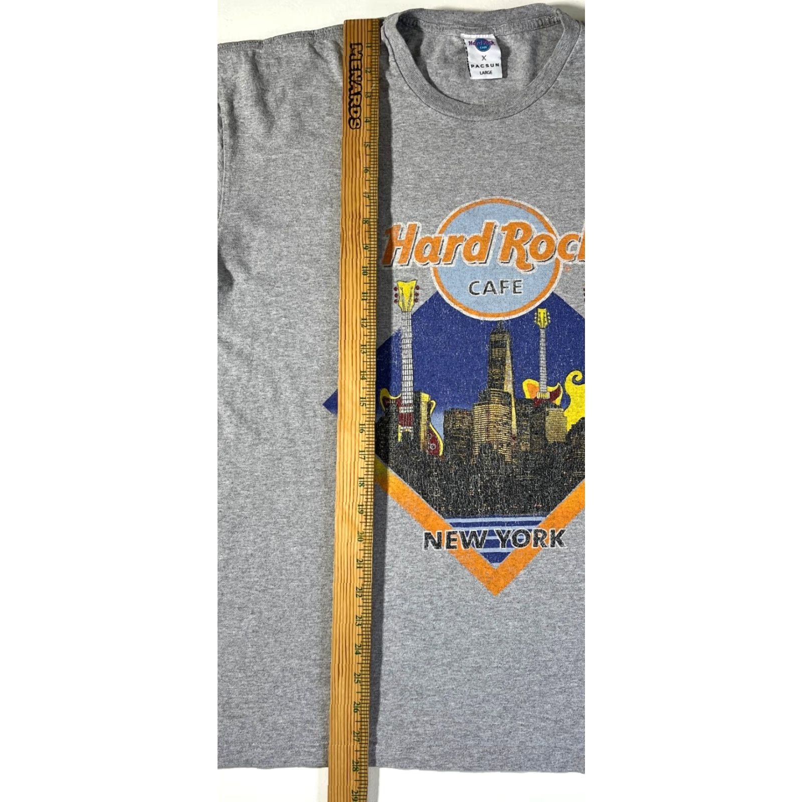 Pacsun VINTAGE PacSun Hard Rock Cafe New York T-Shirt Sz L Men Gray Cotton Blend Graphic Print Crew Neck Short Sleeve Vintage-washed T-shirt Rock 90s Mens Size US L / EU 52-54 / 3 - 7 Thumbnail