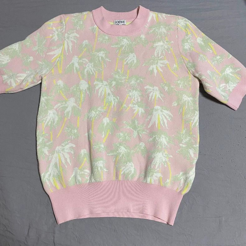 Loewe LOEWE Coconut tree knit short sleeves Size S / US 4 / IT 40 - 1 Thumbnail
