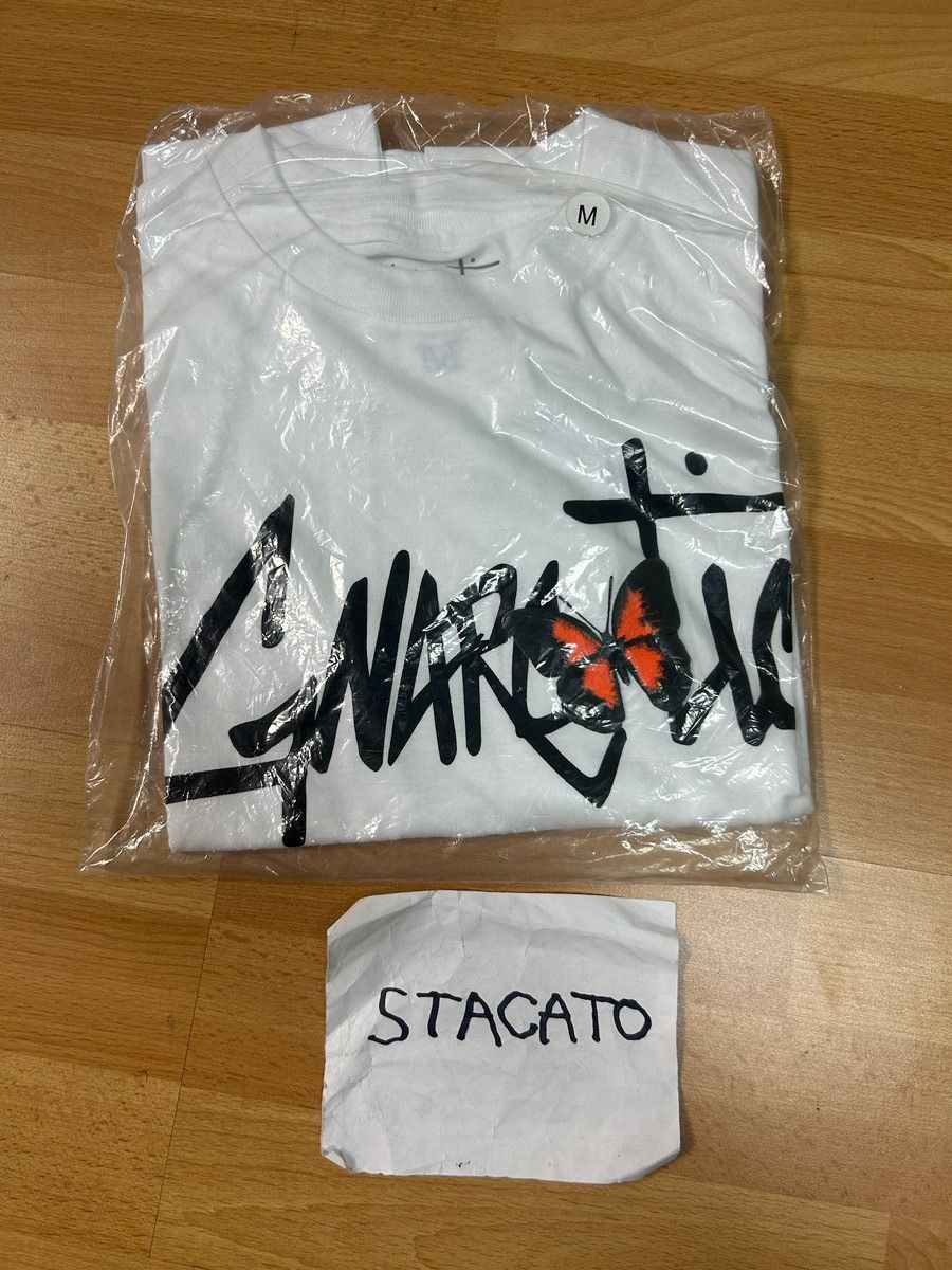 Gnarcotic × Rap Tees Gnarcotic Lil Gnar Butterfly Logo Tee White Size US M / EU 48-50 / 2 - 2 Thumbnail