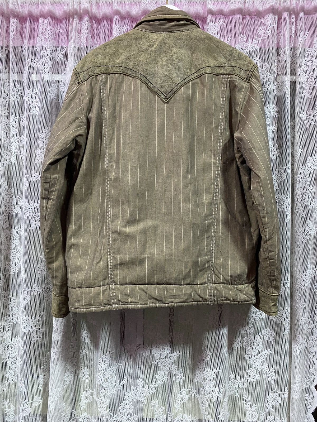 Levi's × Levi's Vintage Clothing × Vintage Vintage Levi's Redloop Hickory Stripe Jacket Made Japan Size US L / EU 52-54 / 3 - 2 Thumbnail