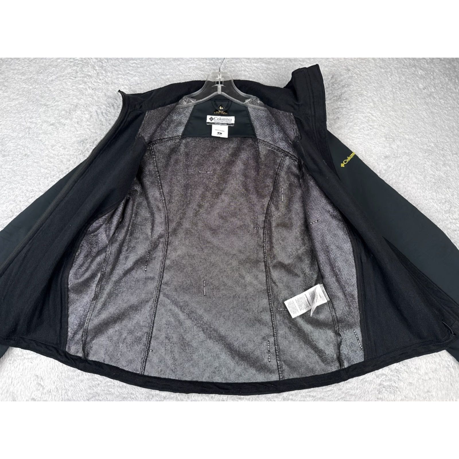 Vintage Columbia Jacket Womens Medium Black Full Zip Omni-Heat Oregon Ducks UD Polyester Size M / US 6-8 / IT 42-44 - 2 Thumbnail