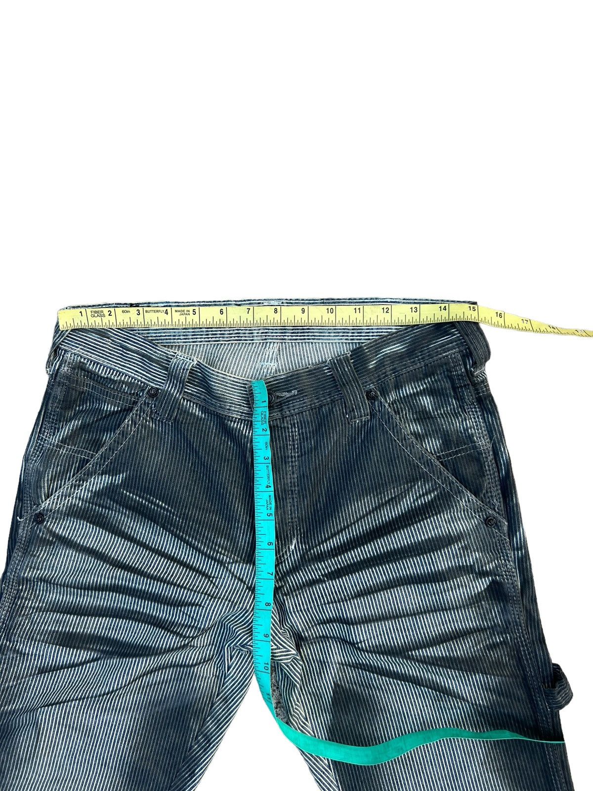 GOSTAR DE FUGA Fuga Japan Waxed Hickory Striped Bootcut Carpenter Pant Size US 29 - 3 Thumbnail