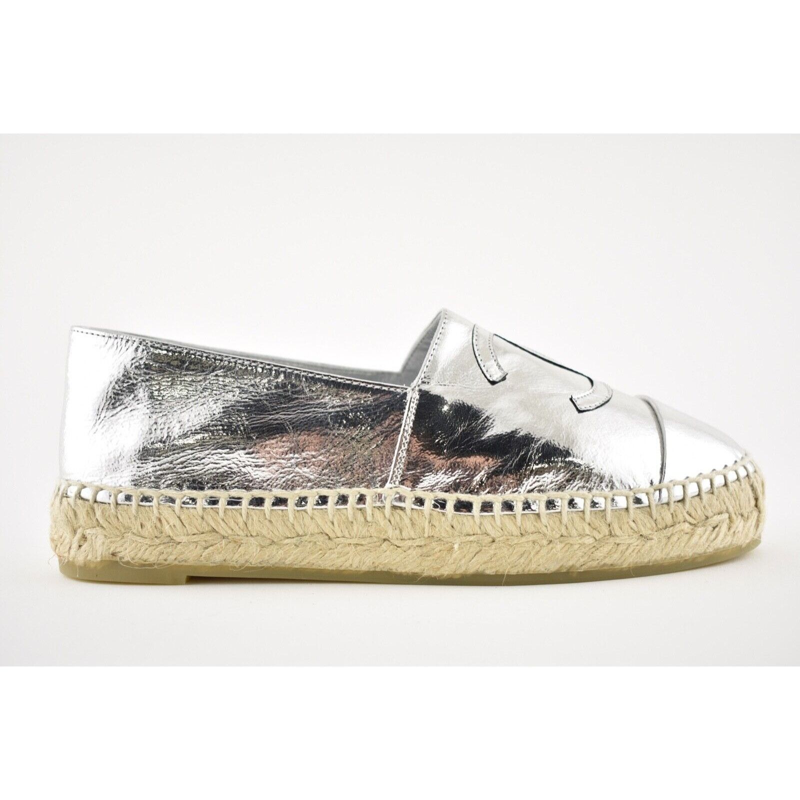 Chanel 19C Laminated Leather Doubl Sole Espadrille Ballet Flat 35 Size US 5 / IT 35 - 2 Thumbnail