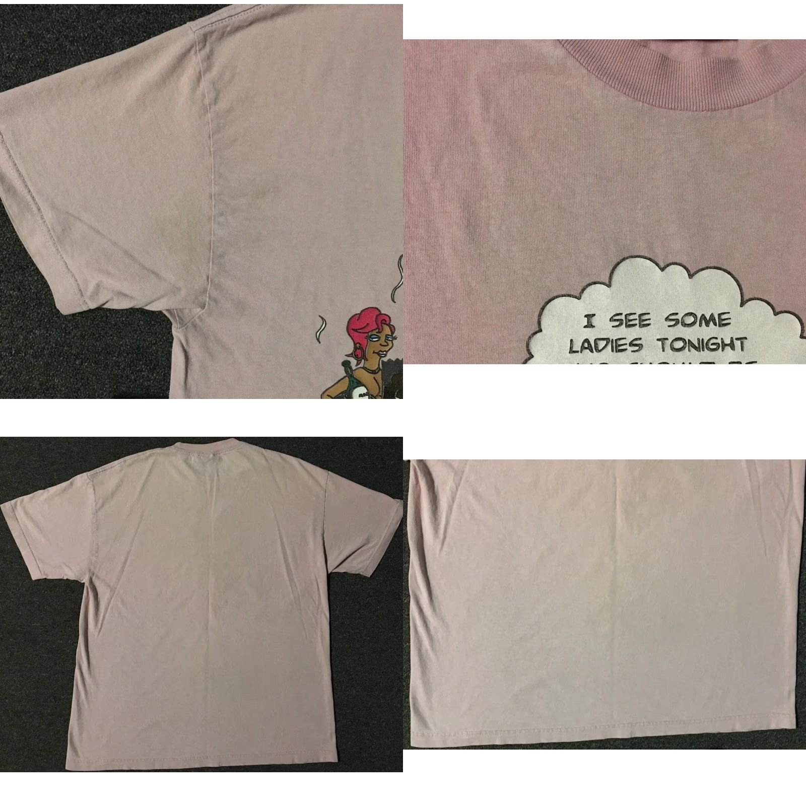 Vintage VINTAGE Mishka Bart Simpson Pink T-Shirt XL Mens Cartoon Biggie 90s 80s Grunge Punk Rap Hip Hop Retro Streetwear Shirt Size US XL / EU 56 / 4 - 8 Thumbnail