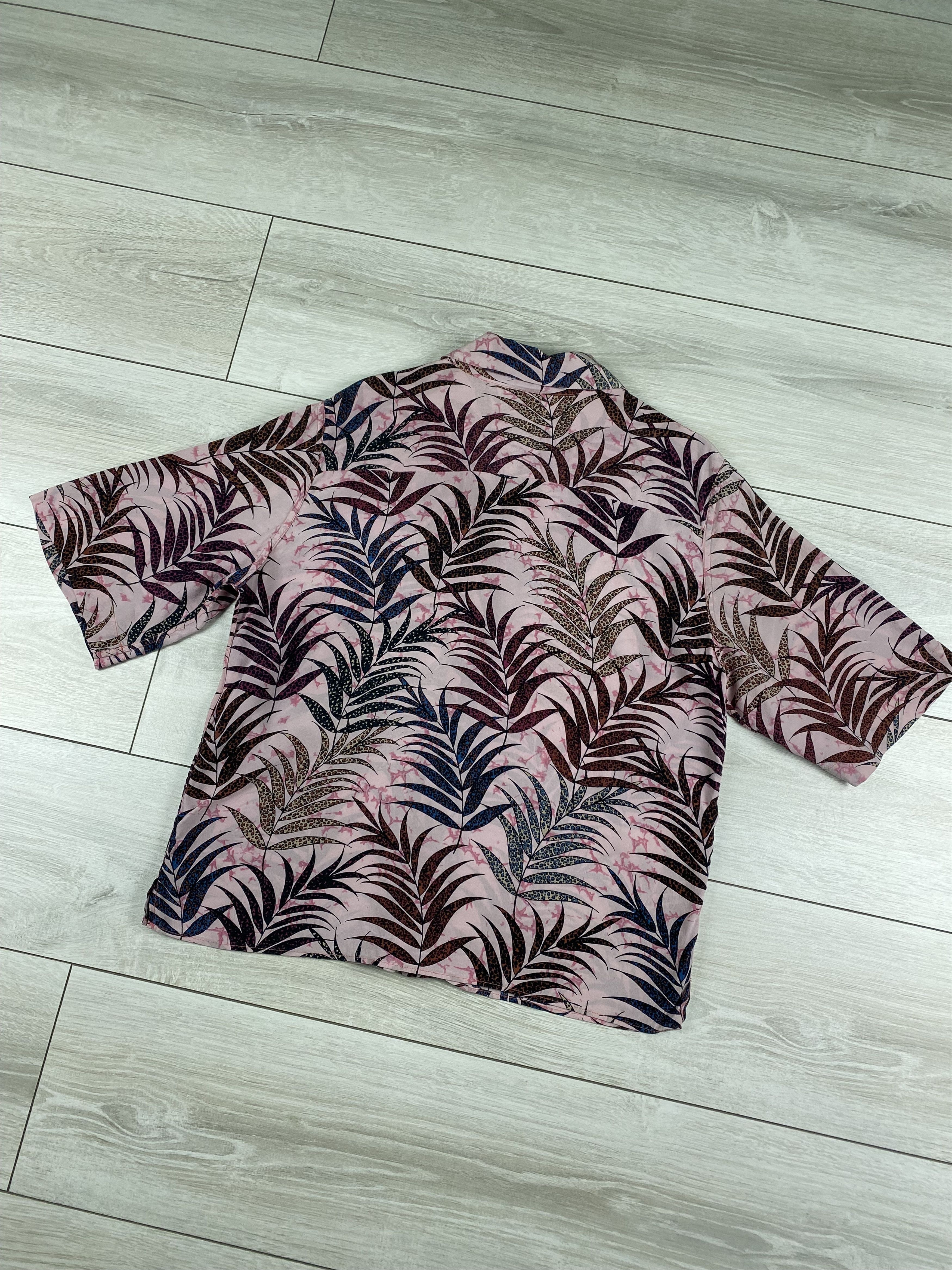 Designer × Sandro Sandro Liliane Botanical-Print Silk Top blouse shirt Size M / US 6-8 / IT 42-44 - 6 Thumbnail