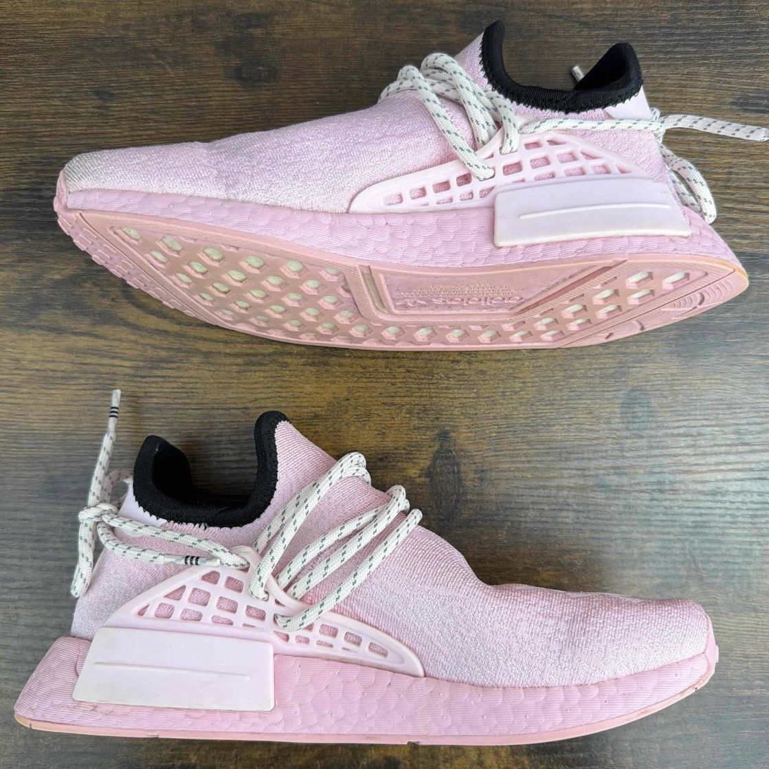 Adidas × Pharrell Adidas NMD Hu x Pharrell Human Race Pink Size 5 / 6W GY0088 Size US 5 / EU 37 - 4 Thumbnail
