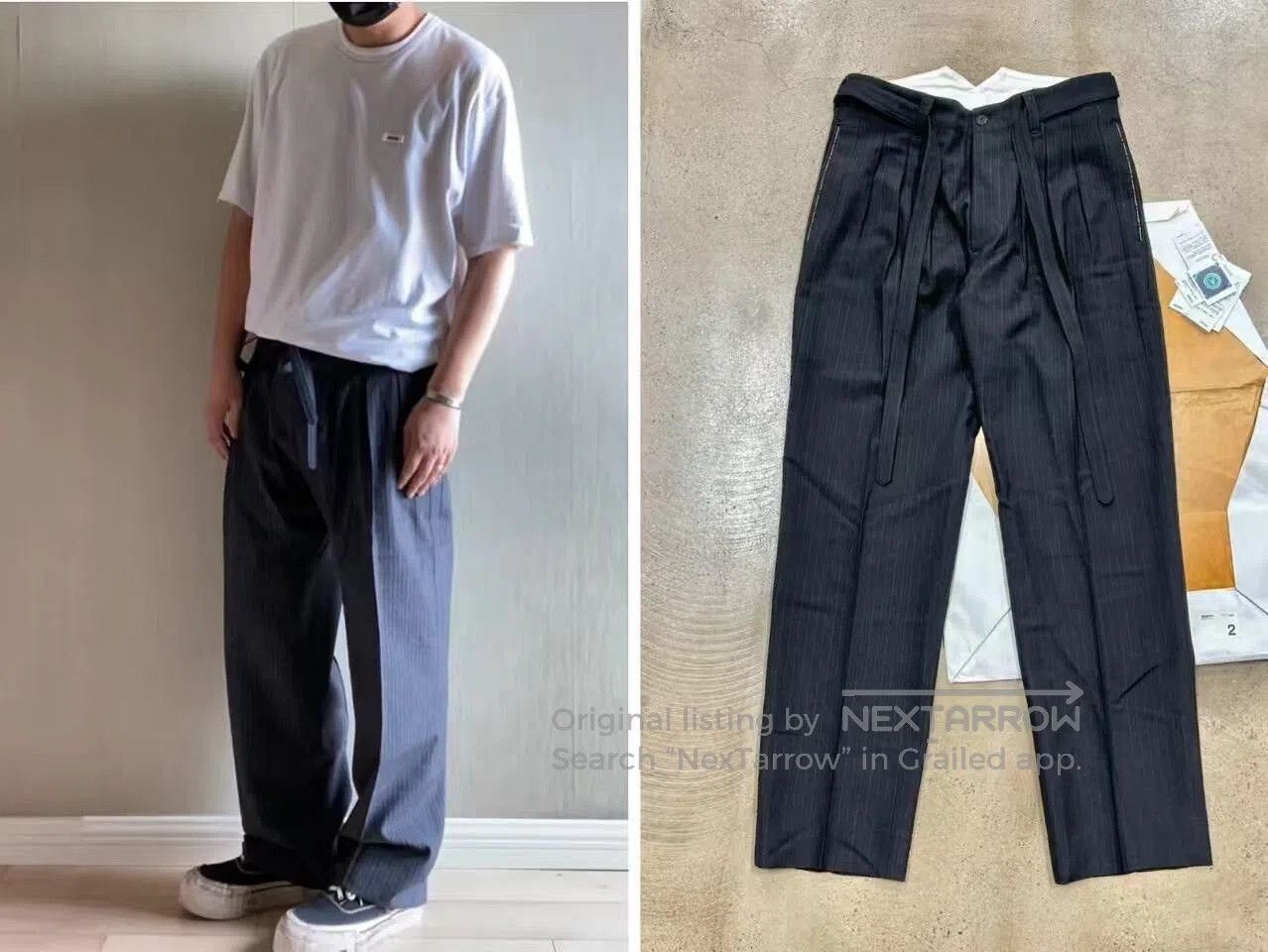 Visvim Visvim 17AW Hakama Wool Striped Pants. Size US 26 / EU 42 - 1 Thumbnail