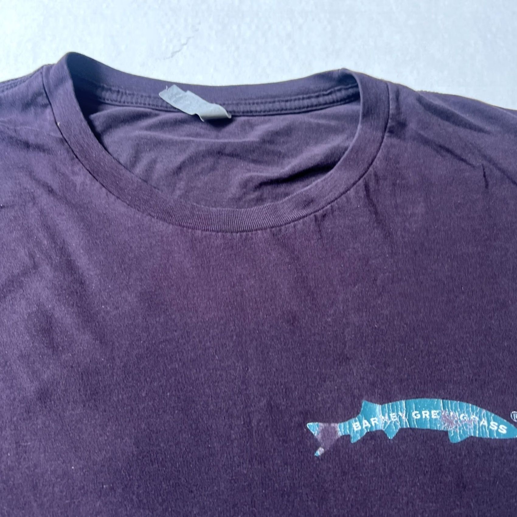 Next Level Barneys Barney Sturgeon King Logo Shirt 2XL NYC Deli Graphic Print Cotton Knit Crew Neck Short Sleeve Mens Retro Vintage Next Level Tee Gray Size US XXL / EU 58 / 5 - 4 Thumbnail