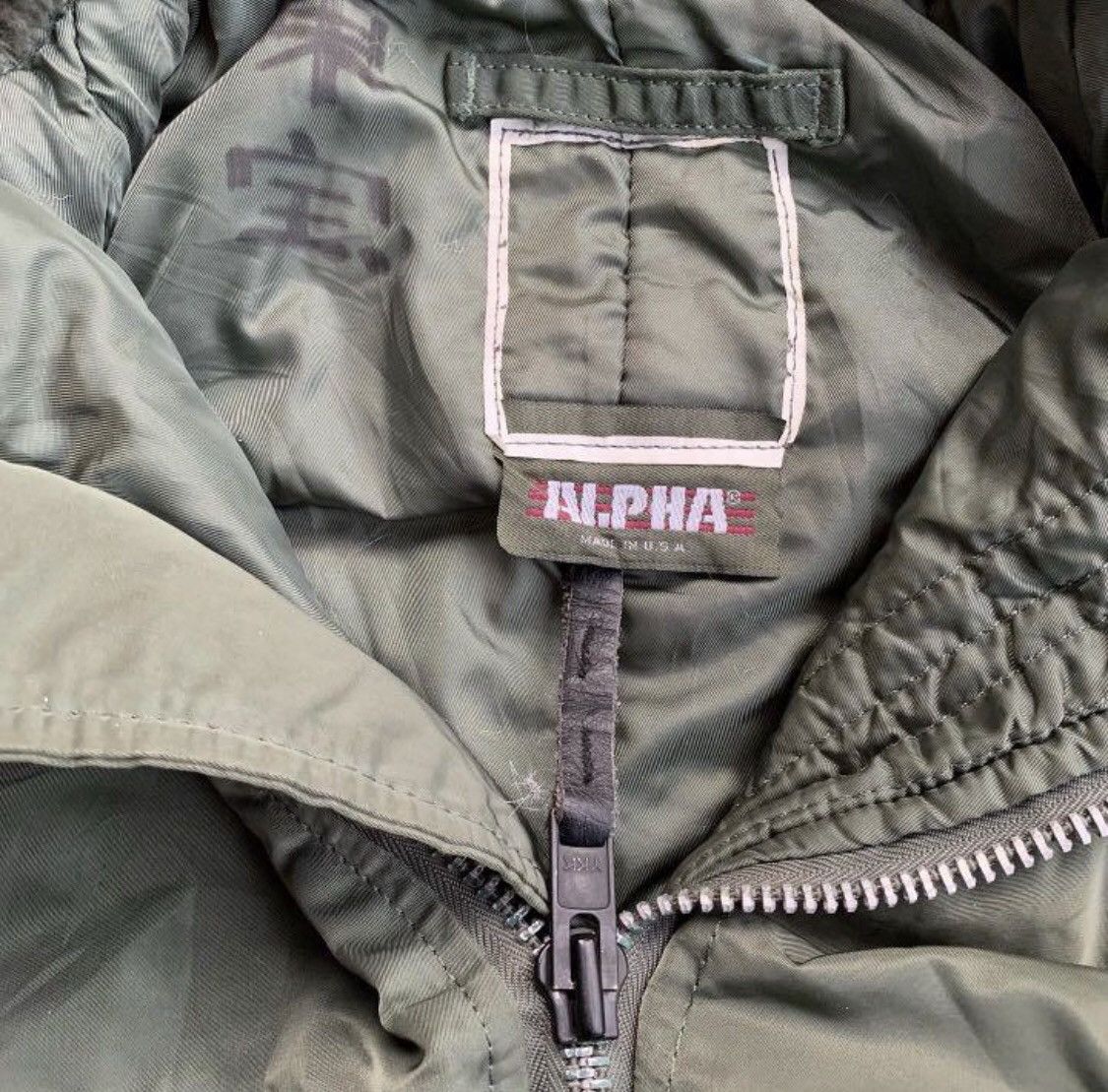 Alpha Industries × Number (N)ine Y2K Rick Owens Style Faux Fur Hood Jacket Alpha Industries Size US M / EU 48-50 / 2 - 3 Thumbnail