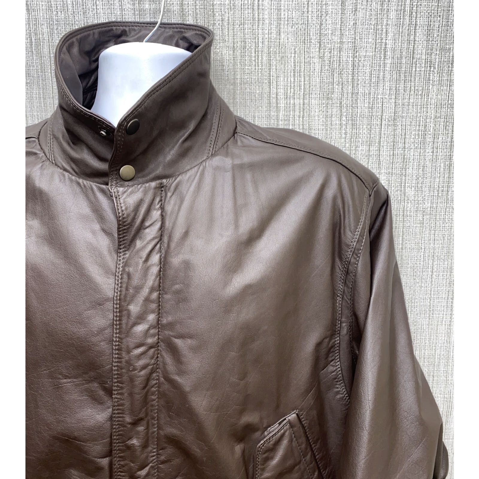 Members Only VINTAGE Members Only Leather Jacket Full Zip Mens 44 Brown Europe Craft Casual Men’s Size 44 Size US S / EU 44-46 / 1 - 2 Thumbnail