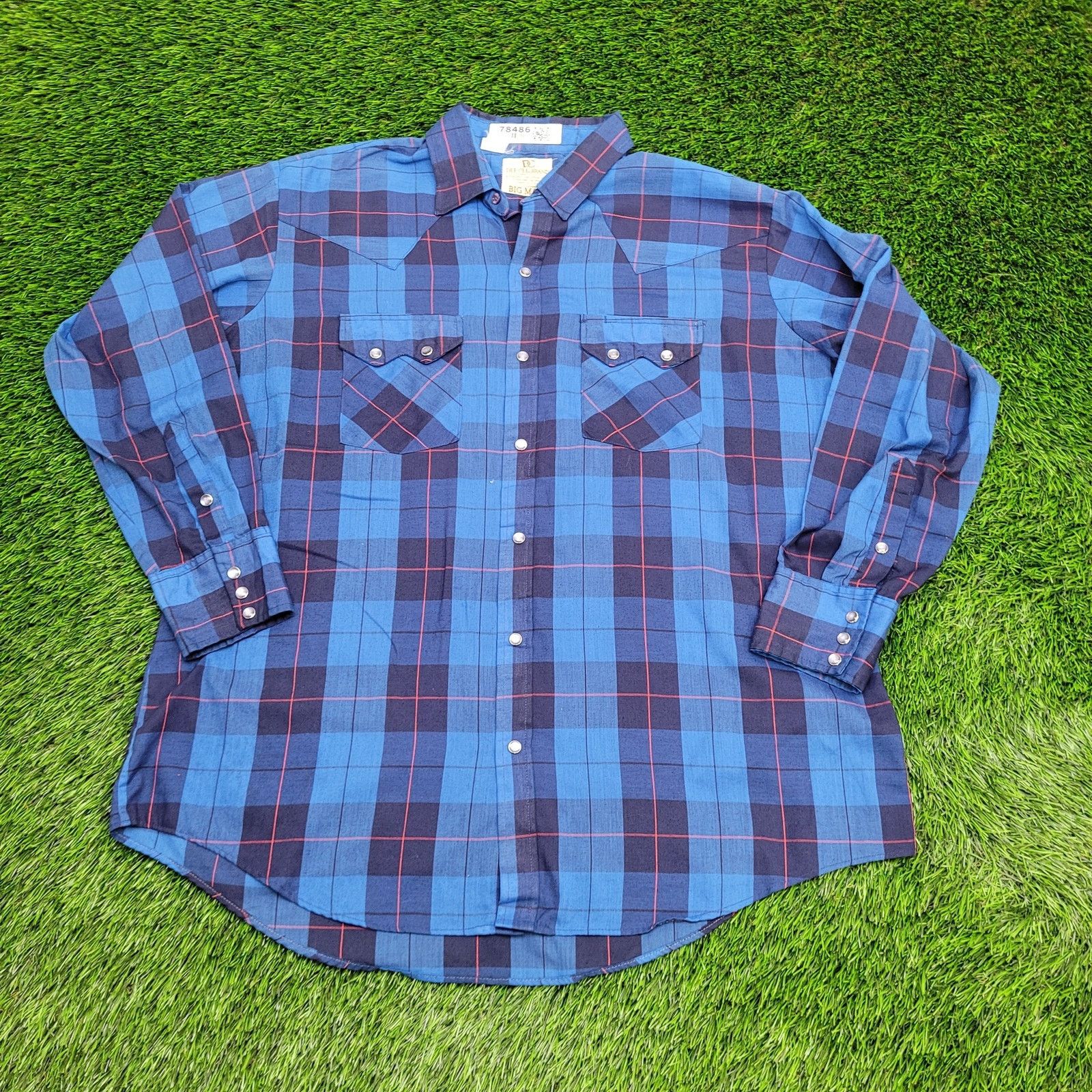 Other VTG DEE-CEE Western Plaid Pearl Snap Shirt XL/2XL 17.5 / 34 Size US XL / EU 56 / 4 - 1 Thumbnail