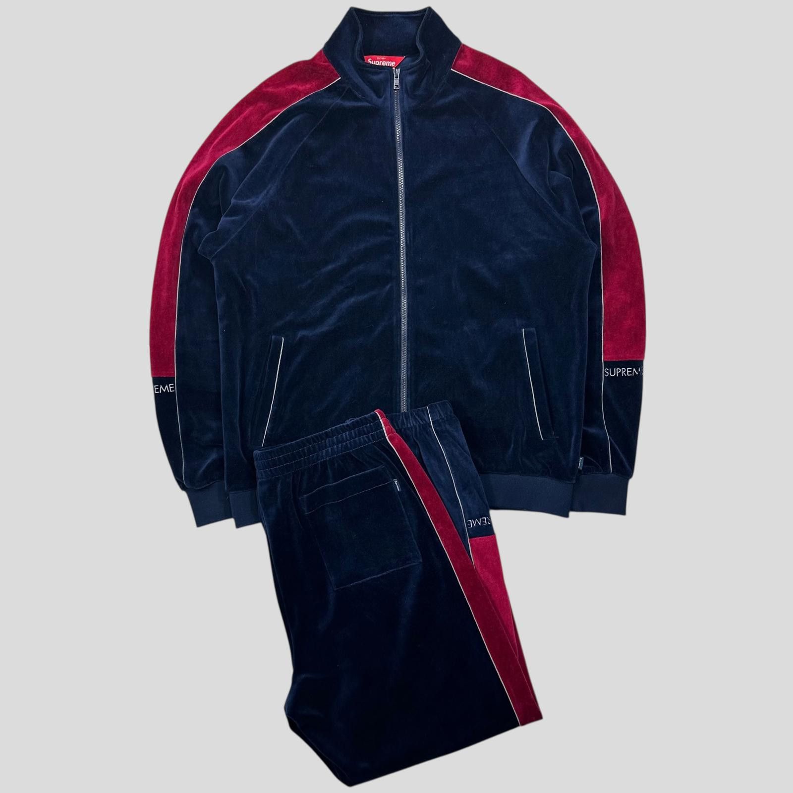 Supreme Sweatsuit Velour Tracksuit Chandal Supreme Supreme Velour 