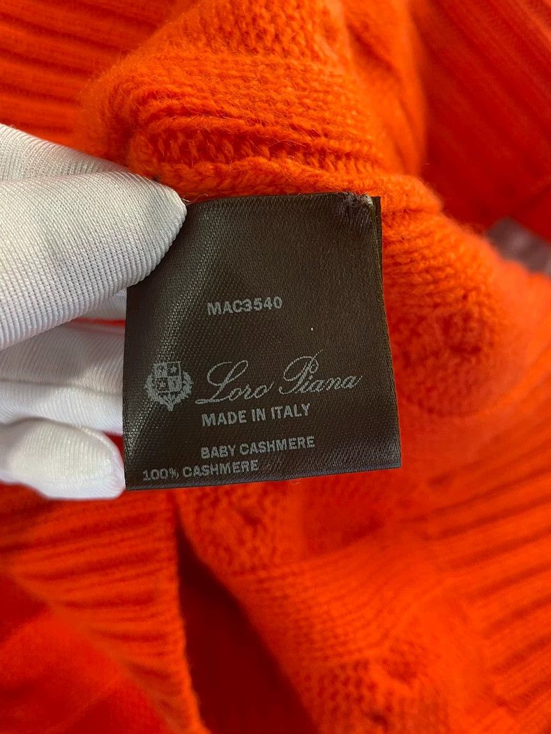 Loro Piana LORO PIANA Orange red goat cashmere sweater Size M / US 6-8 / IT 42-44 - 5 Thumbnail