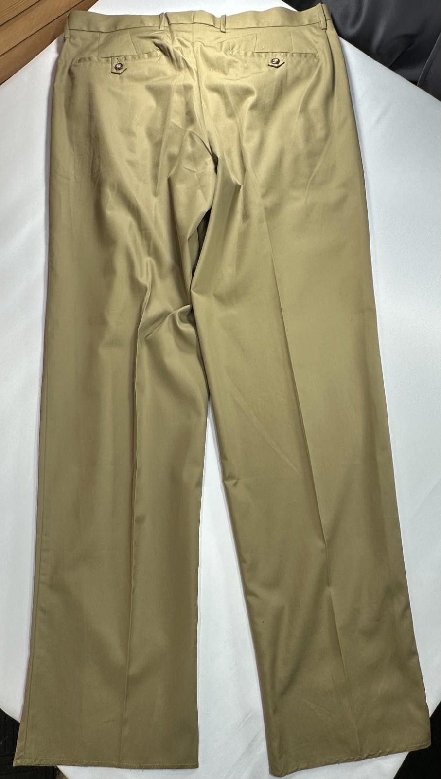 Other Royal Khaki Unhemmed Straight Leg Chinos Brown Mens 40/37 Size US 40 / EU 56 - 2 Thumbnail