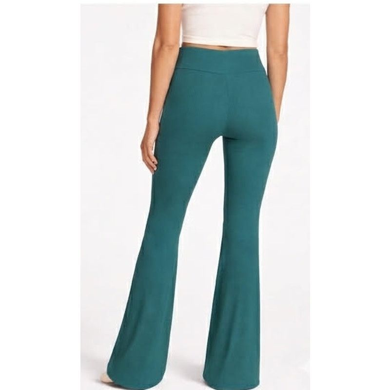 Other No Boundaries Ribbed Flare Leggings Stretch Yoga Pants XS Size 27" / US 4 / IT 40 - 4 Thumbnail