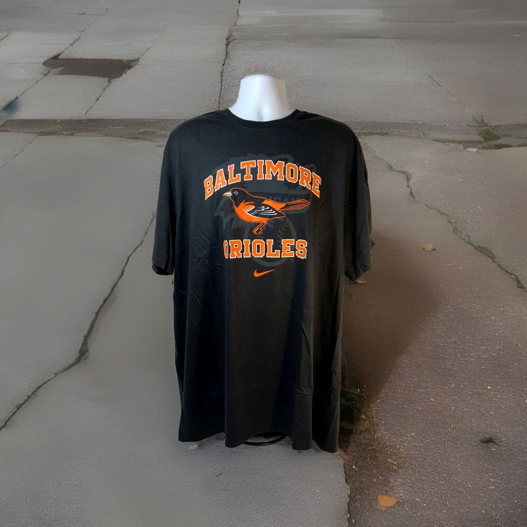 Nike VINTAGE Baltimore Orioles Nike Shirt Men 3XL Black Short Sleeve NWT Dead Stock Size US XXL / EU 58 / 5 - 4 Thumbnail