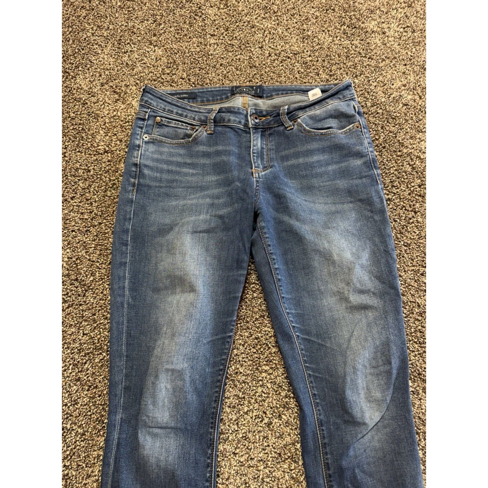 Lucky Brand Lucky Brand Lolita Skinny Jeans Women Size 8 Blue Denim Stretch 5-Pocket Inseam 31"} Size 30" / US 8 / IT 44 - 2 Thumbnail