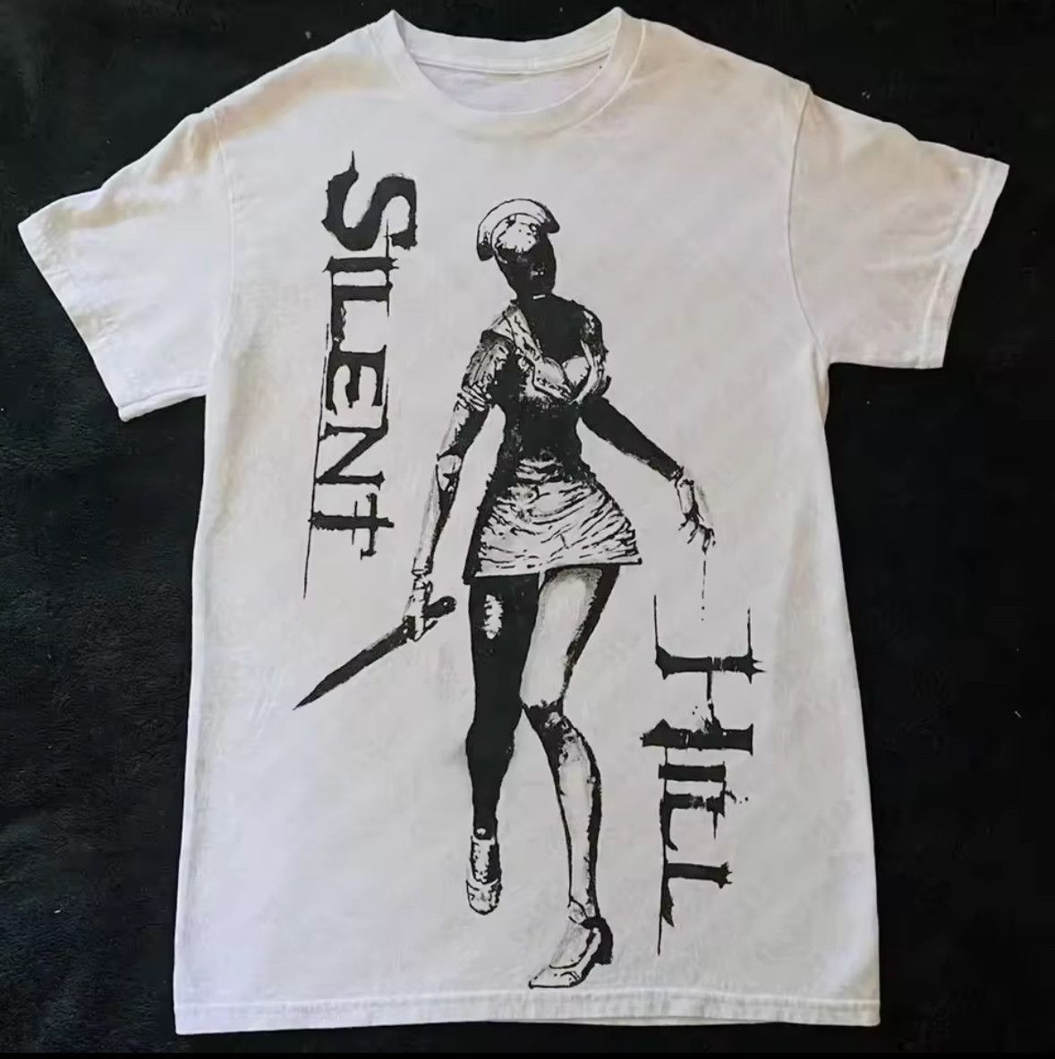 Japanese Brand Streetwear Silent Hill Theme Print White T-Shirt Size S / US 4 / IT 40 - 1 Thumbnail