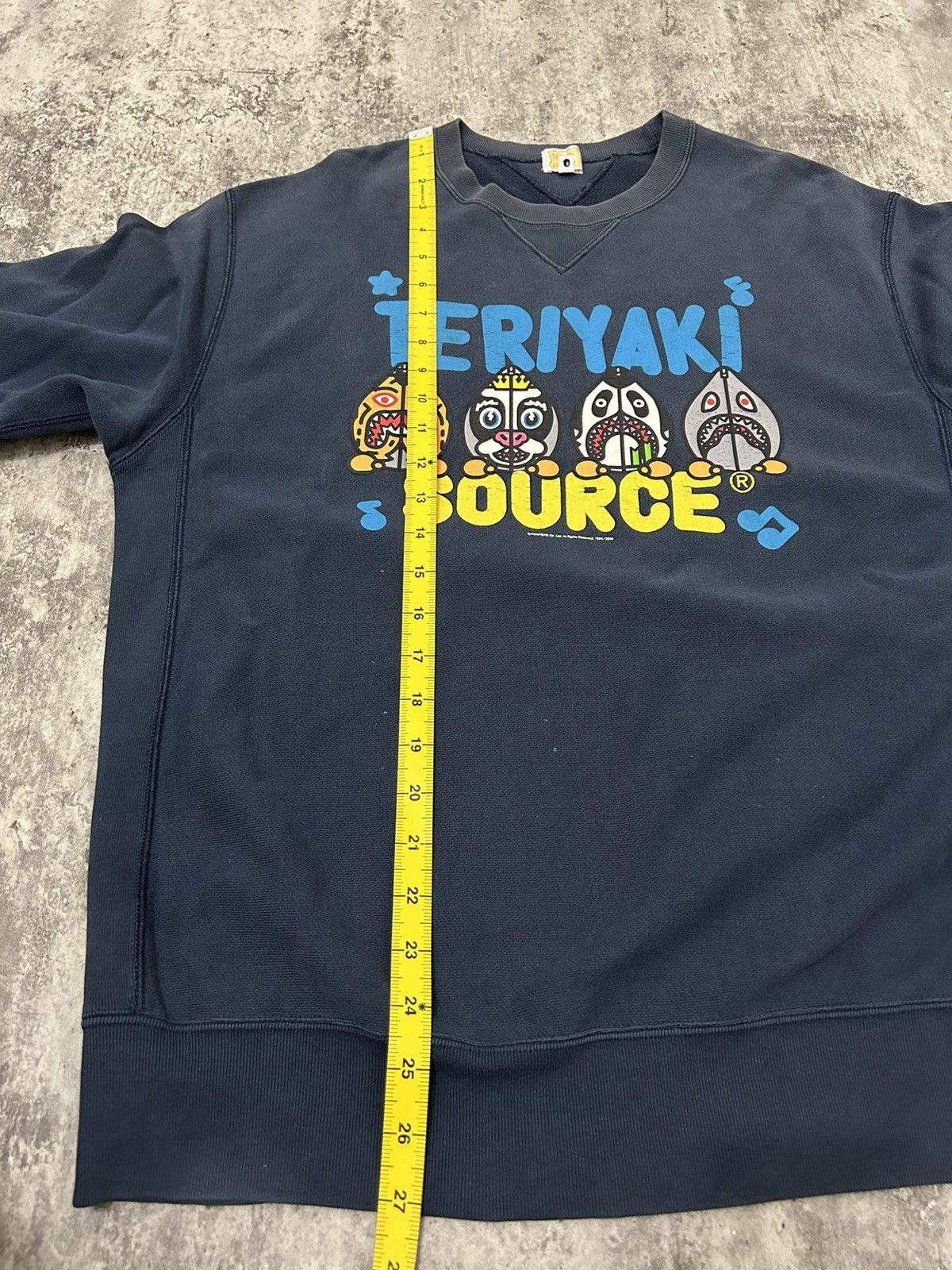 Bape 2009 Bape Teriyaki Source Sun Faded Sweatshirt Size US M / EU 48-50 / 2 - 15 Thumbnail