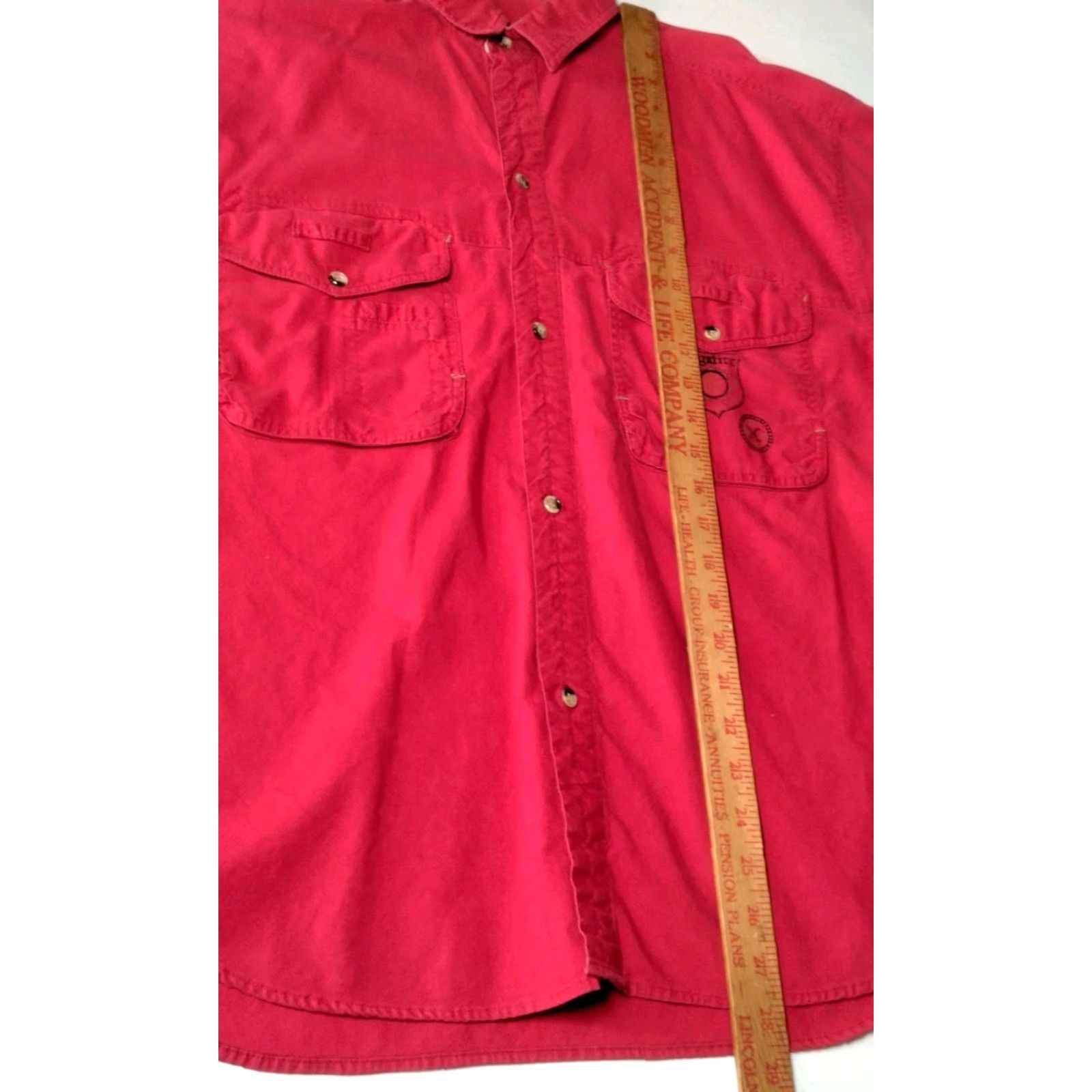 Vintage VINTAGE Gitano Shirt Medium Red Button-Up Long Sleeve Casual 1990s Retro Grunge Vintage 80s 90s Men Gitano Mens Size US M / EU 48-50 / 2 - 5 Thumbnail
