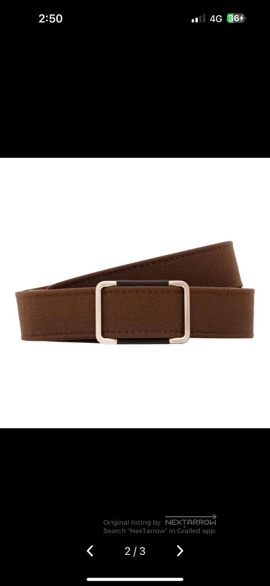Loro Piana Loro Piana Men's 3CM Brown Leather Belt. Size ONE SIZE - 8 Thumbnail