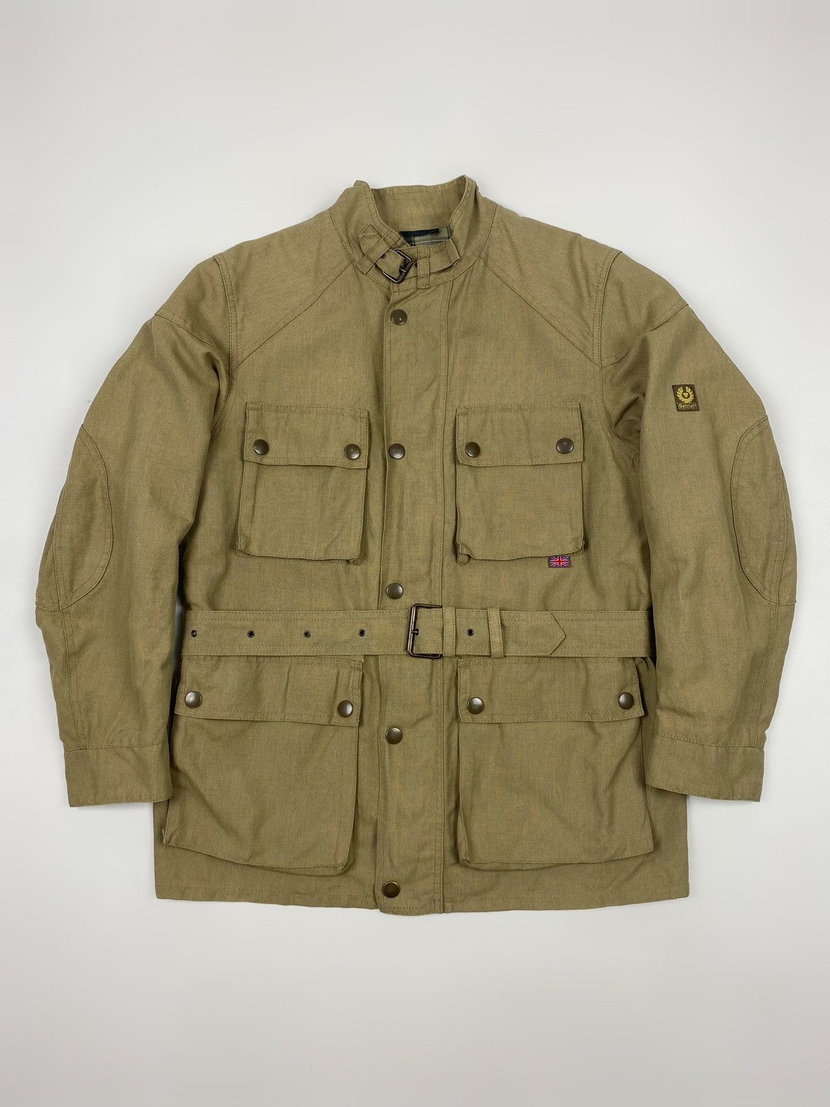 Belstaff Belstaff Combined Linen/Nylon Biker Coat Size US S / EU 44-46 / 1 - 1 Thumbnail