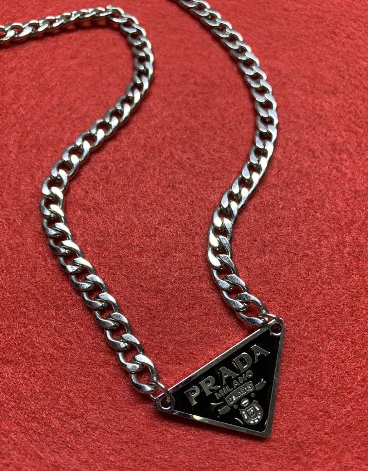 Prada Symbole Reworked Pendant Prada Necklace