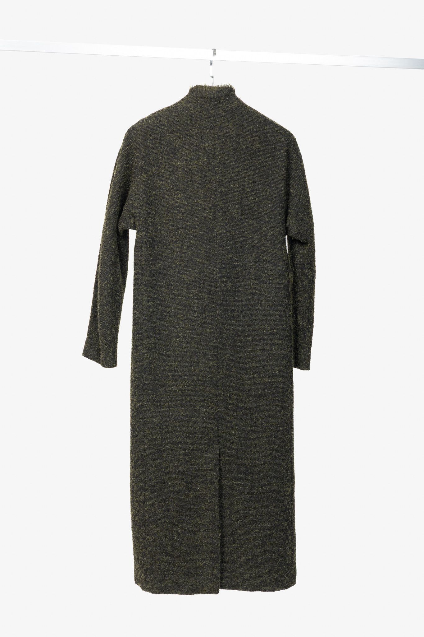 Damir Doma Damir Doma PF15 Green Wool-Blend Fringe-Trim Coat Size S / US 4 / IT 40 - 2 Thumbnail