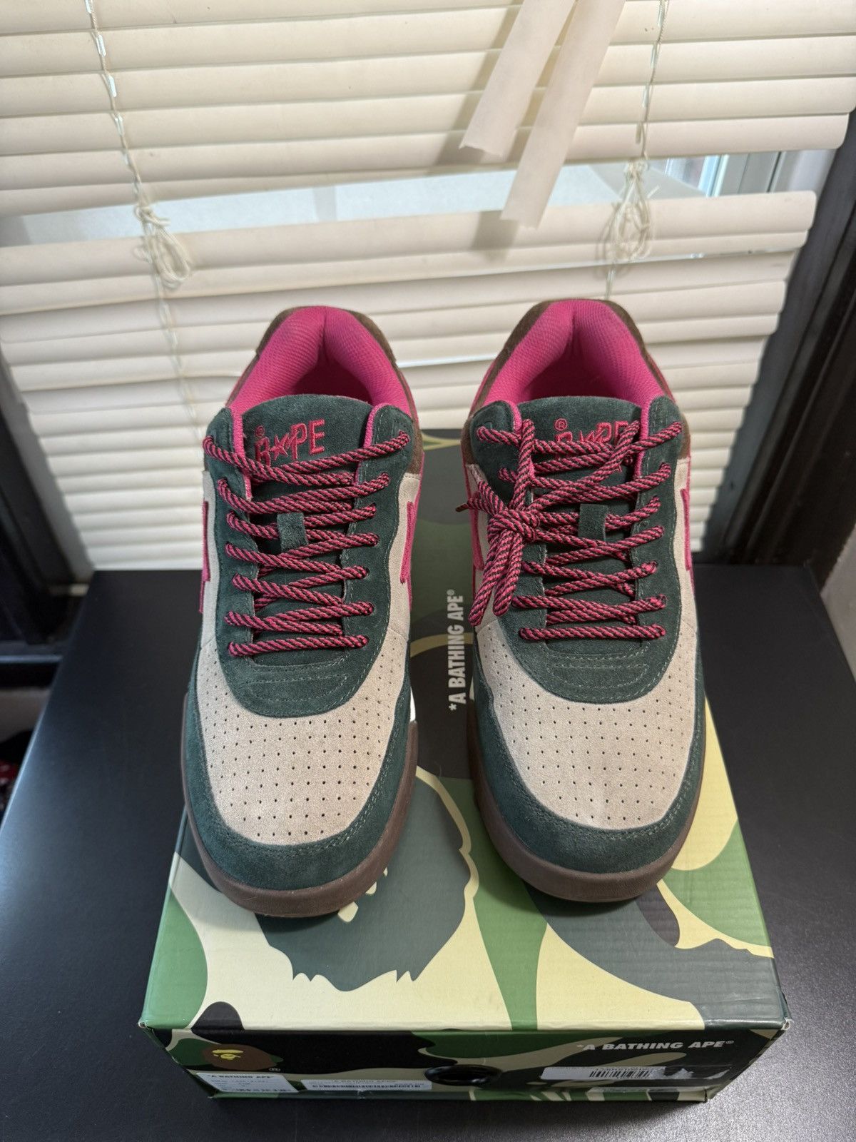 Bape Bape Road sta Green Suede Size 9 Worn Once Size US 9 / EU 42 - 2 Thumbnail