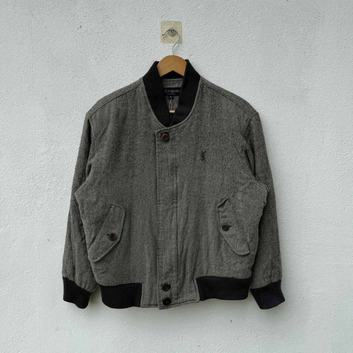 Yves Saint Laurent Vintage YSL Yves Saint Lauren Pour Homme Bomber Jacket Size US M / EU 48-50 / 2 - 1 Thumbnail