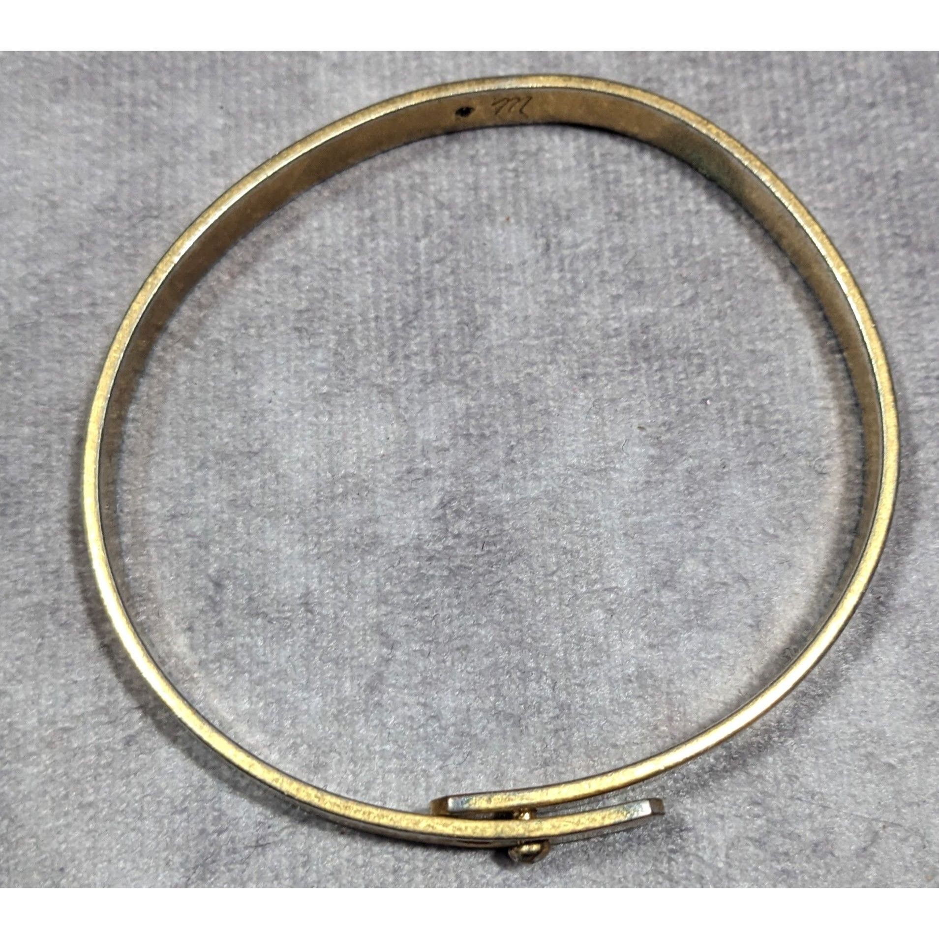 Madewell Madewell Preppy Gold Tone Bangle Bracelet Size ONE SIZE - 12 Thumbnail