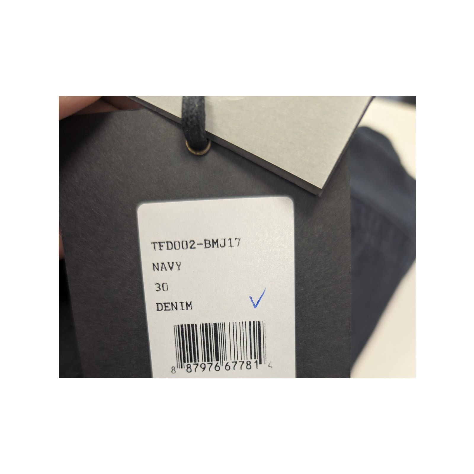 Tom Ford o1rshd1 Straight Fit Denim Jeans in Navy Blue Size US 30 / EU 46 - 20 Thumbnail