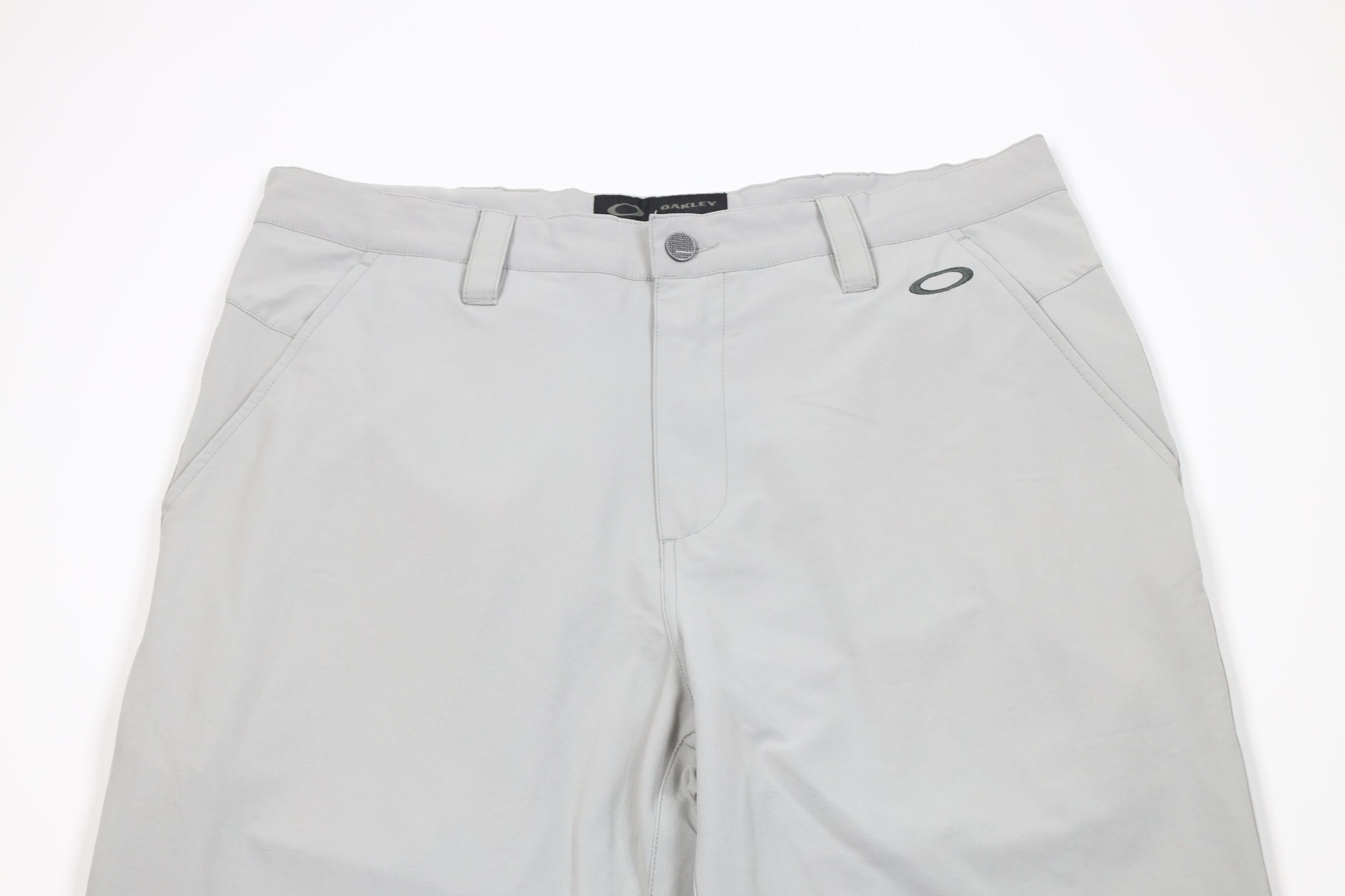 Vintage Oakley Stretch Wide Leg Chino Pants Trousers Gray