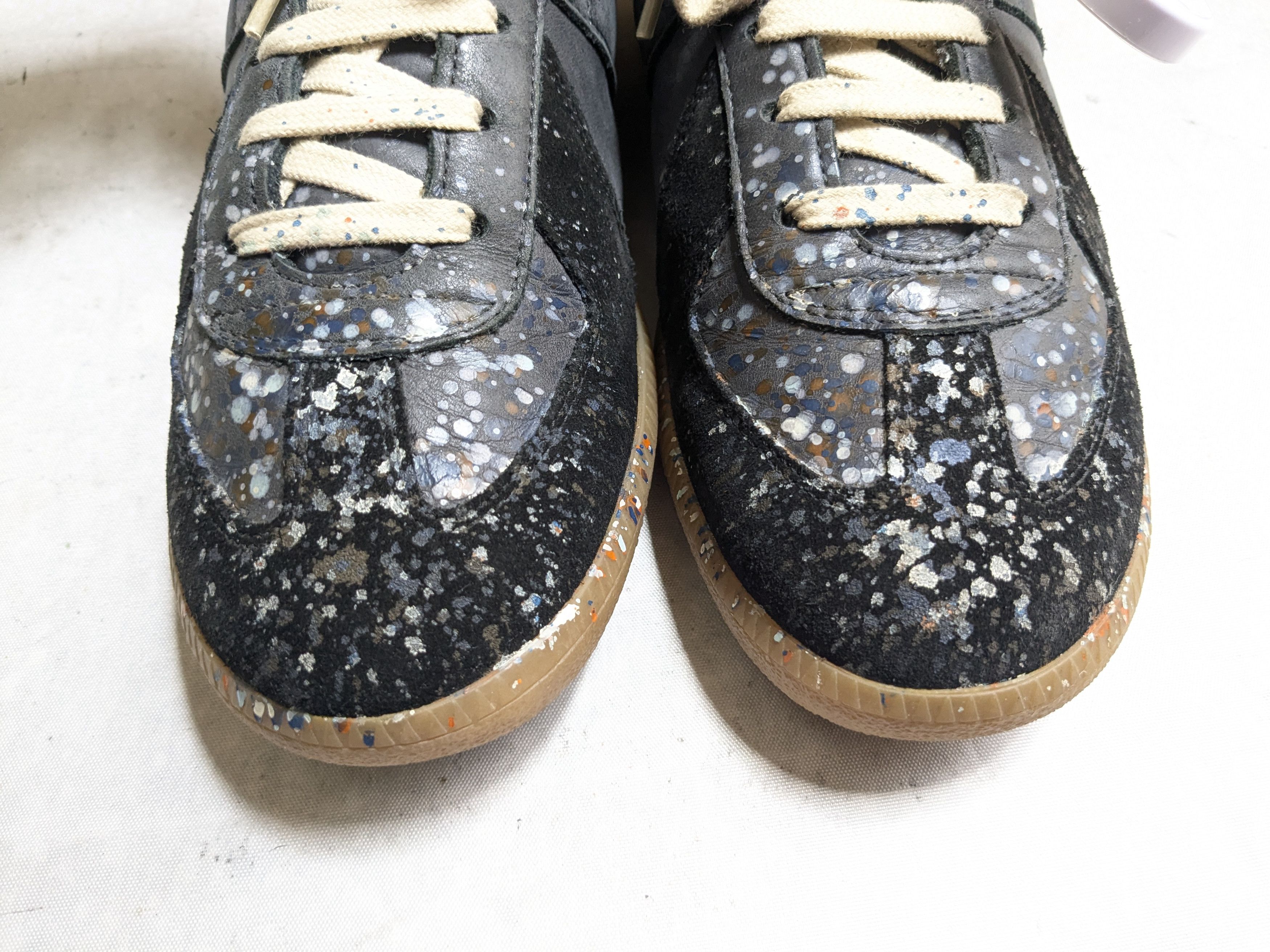 Maison Margiela Maison Margiela Replica GAT Black Paint Splatter 8 41 Low Size US 5 / EU 37 - 3 Thumbnail