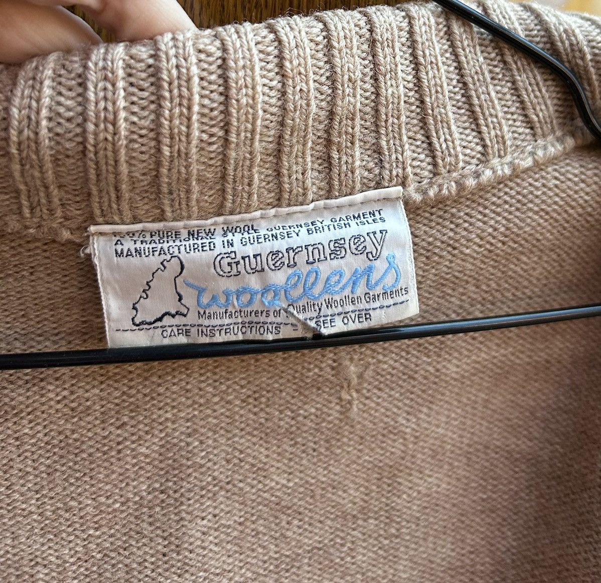 Le Tricoteur Guernsey Vintage Guernsey Woollens Fisherman Traditional Cardigan Size S / US 4 / IT 40 - 5 Thumbnail