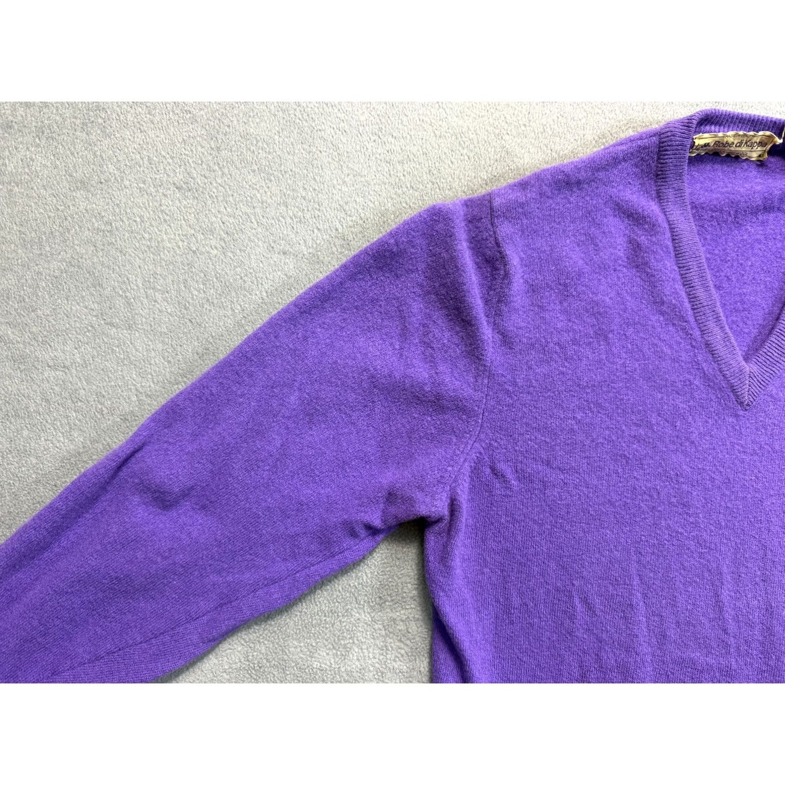 Kappa Vintage Robe di Kappa Lambswool sweater purple womens L size Pullover cardigan style not specified Shirt Size L / US 10 / IT 46 - 6 Thumbnail