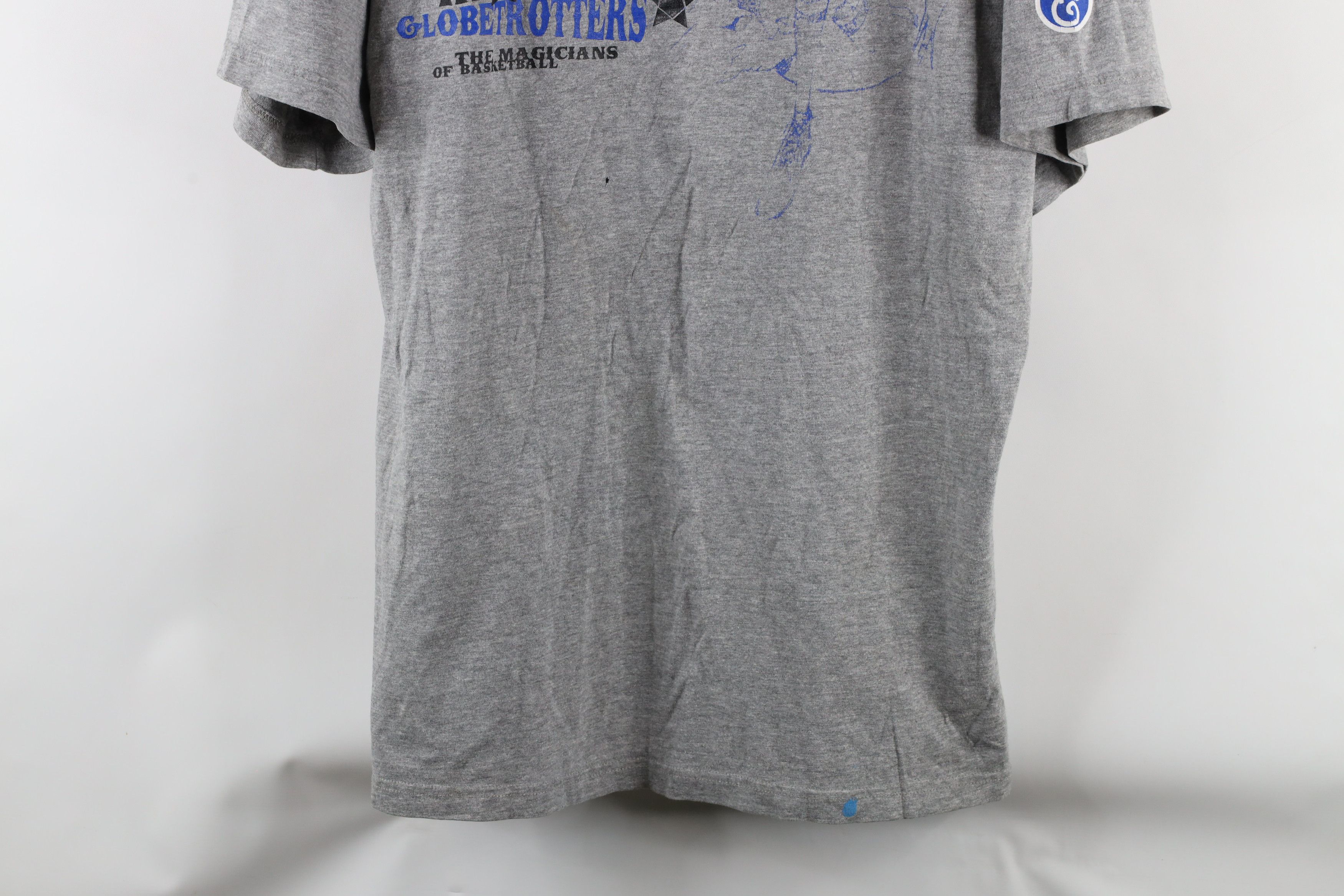 Vintage Vintage 90s Out Harlem Globetrotters Basketball T-Shirt Gray Size US L / EU 52-54 / 3 - 3 Thumbnail