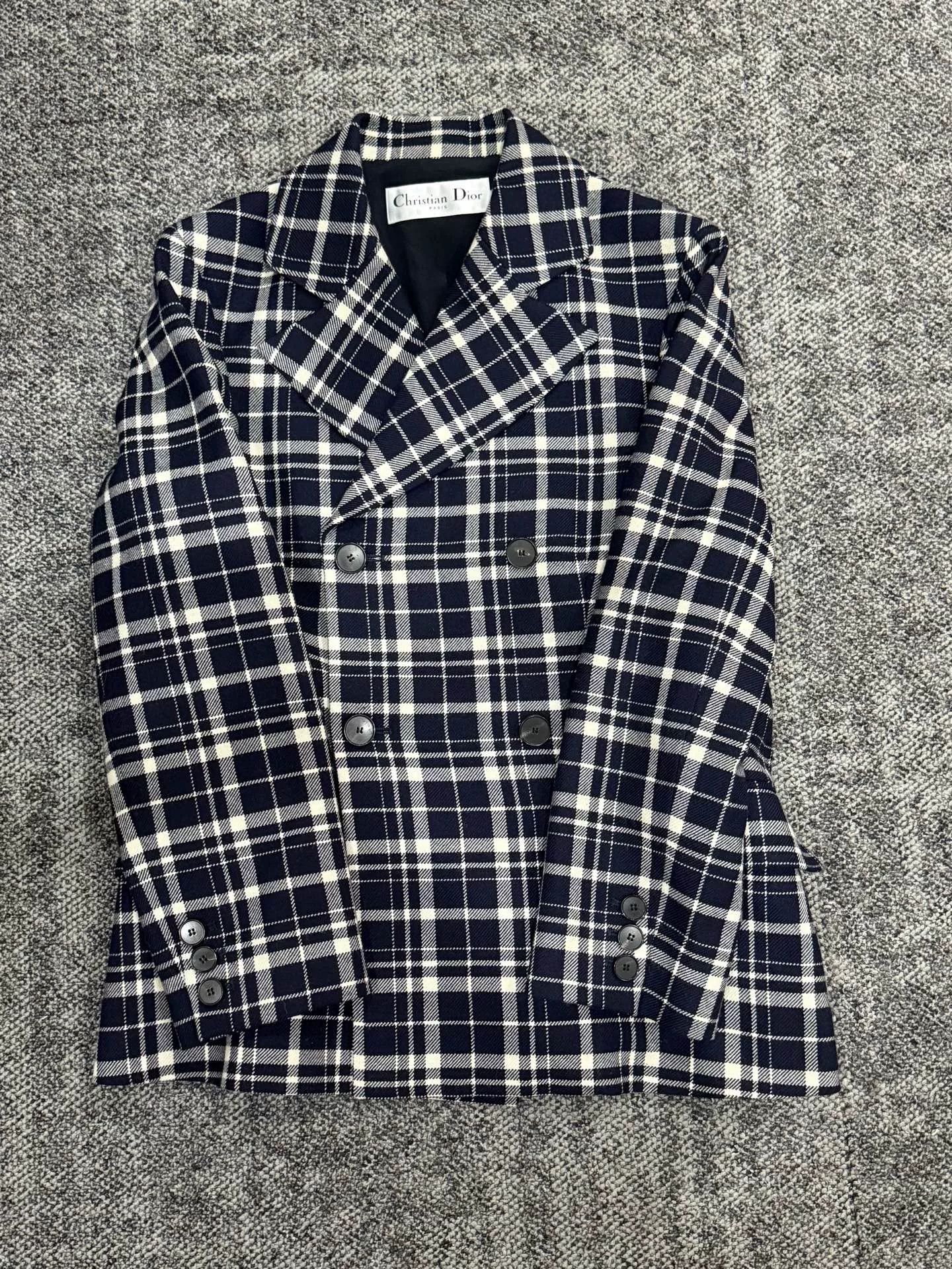 Dior Dior Wool Check Suit Set Size US XS / EU 42 / 0 - 1 Thumbnail