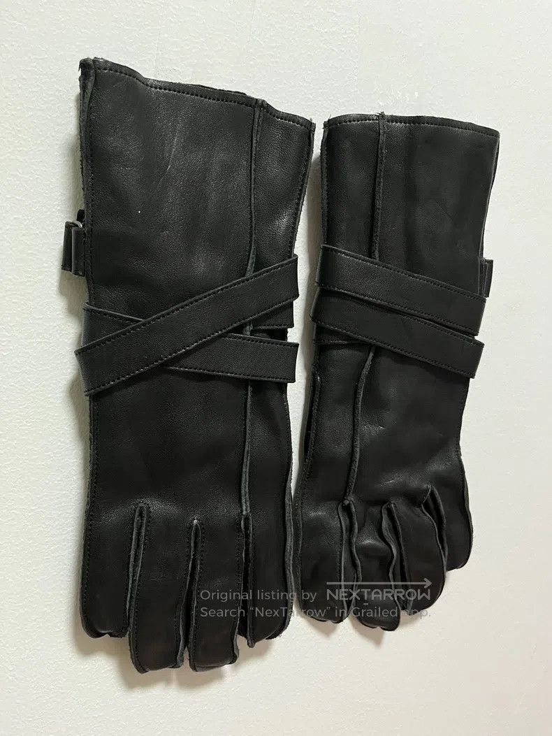 Yohji Yamamoto Yohji Yamamoto Leather Gloves Size ONE SIZE - 3 Thumbnail
