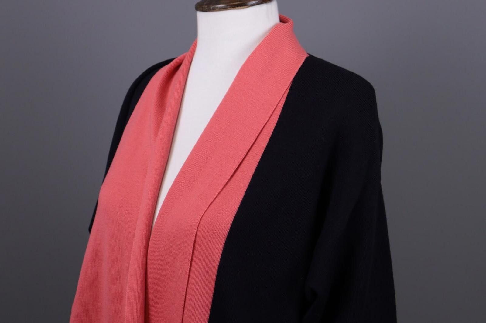 Escada Escada Margaretha Ley Black Pink Lagenlook Cardigan Size 38 Size M / US 6-8 / IT 42-44 - 6 Thumbnail