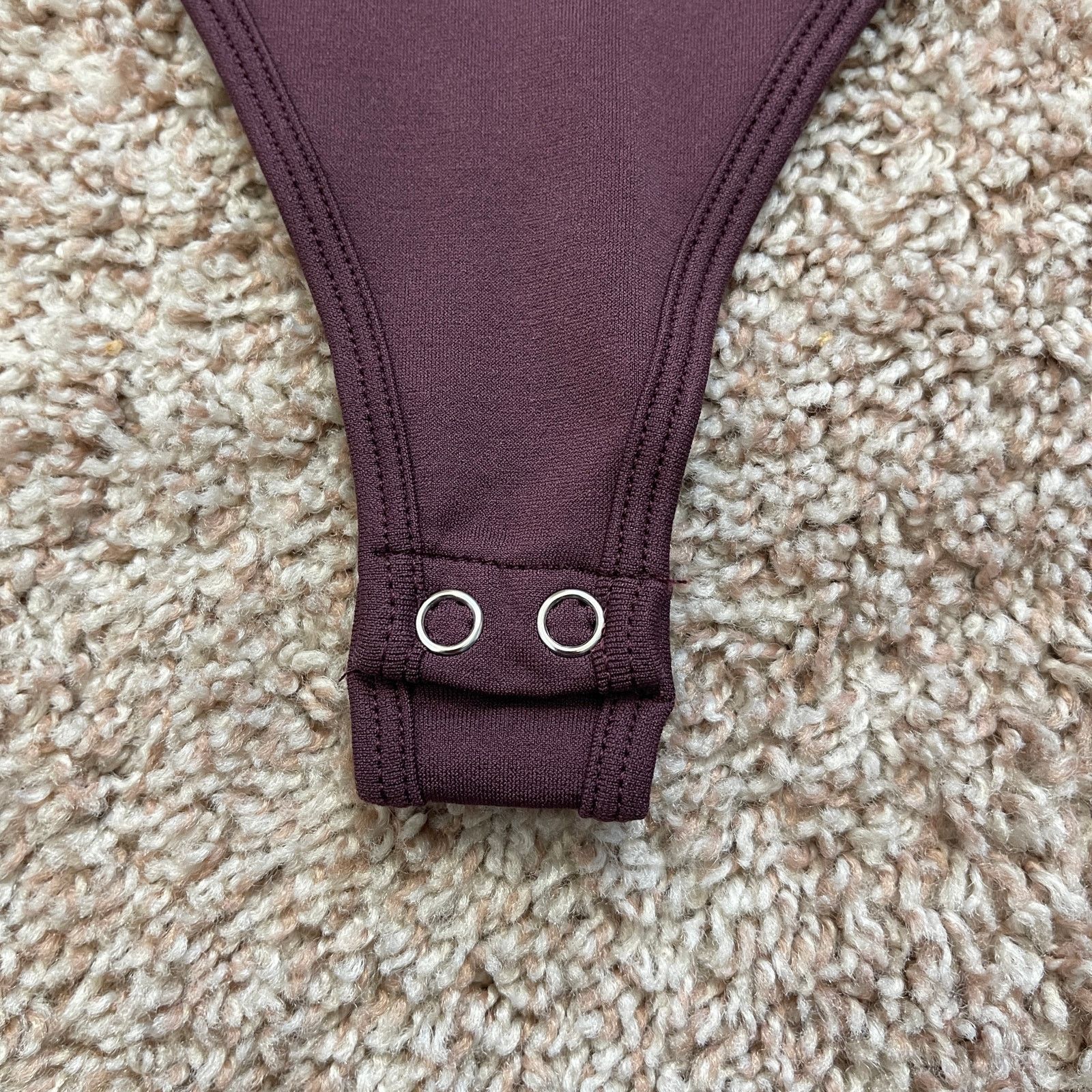 Forever 21 Forever 21 Sculpt Butter Seamless Thong Bodysuit V Purple S Size S / US 4 / IT 40 - 19 Thumbnail