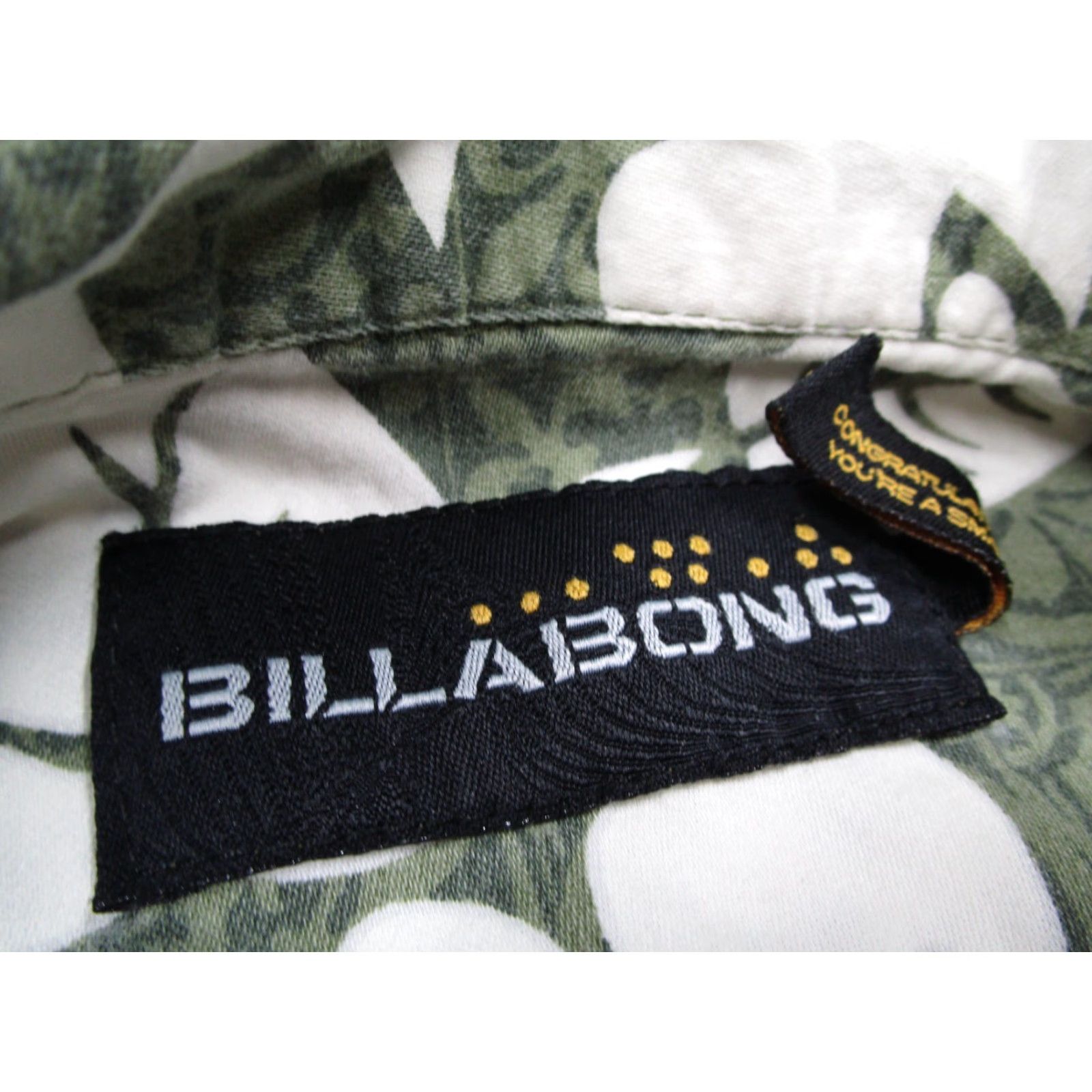 Billabong VINTAGE Billabong Shirt Mens Small Green Floral Button Up Hawaiian Made in USA Size US S / EU 44-46 / 1 - 2 Thumbnail