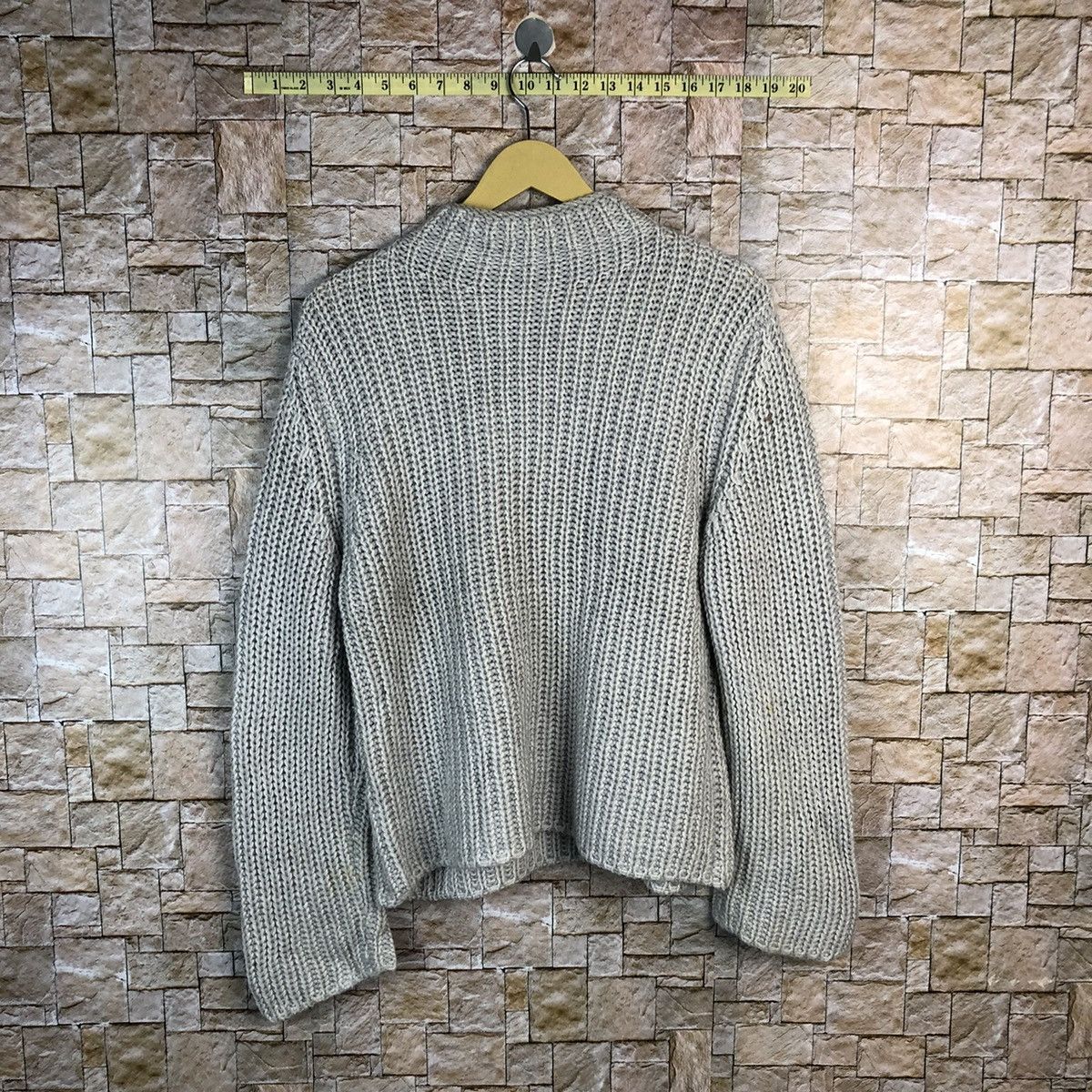 Vintage Fabiana Filippi italy Grey crochet Knitwear #A510 Size US M / EU 48-50 / 2 - 13 Thumbnail